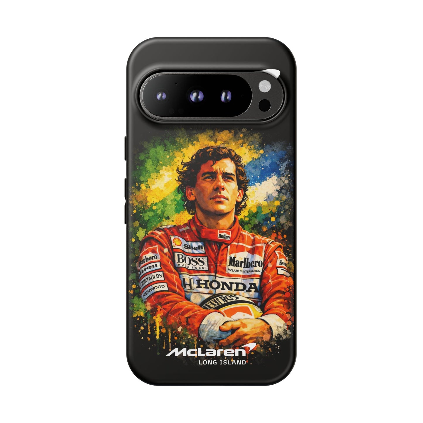 McLaren Long Island "Always Senna" Ayrton Senna Inspired Impact-Resistant Phone Case | Durable Protection for Car Enthusiasts
