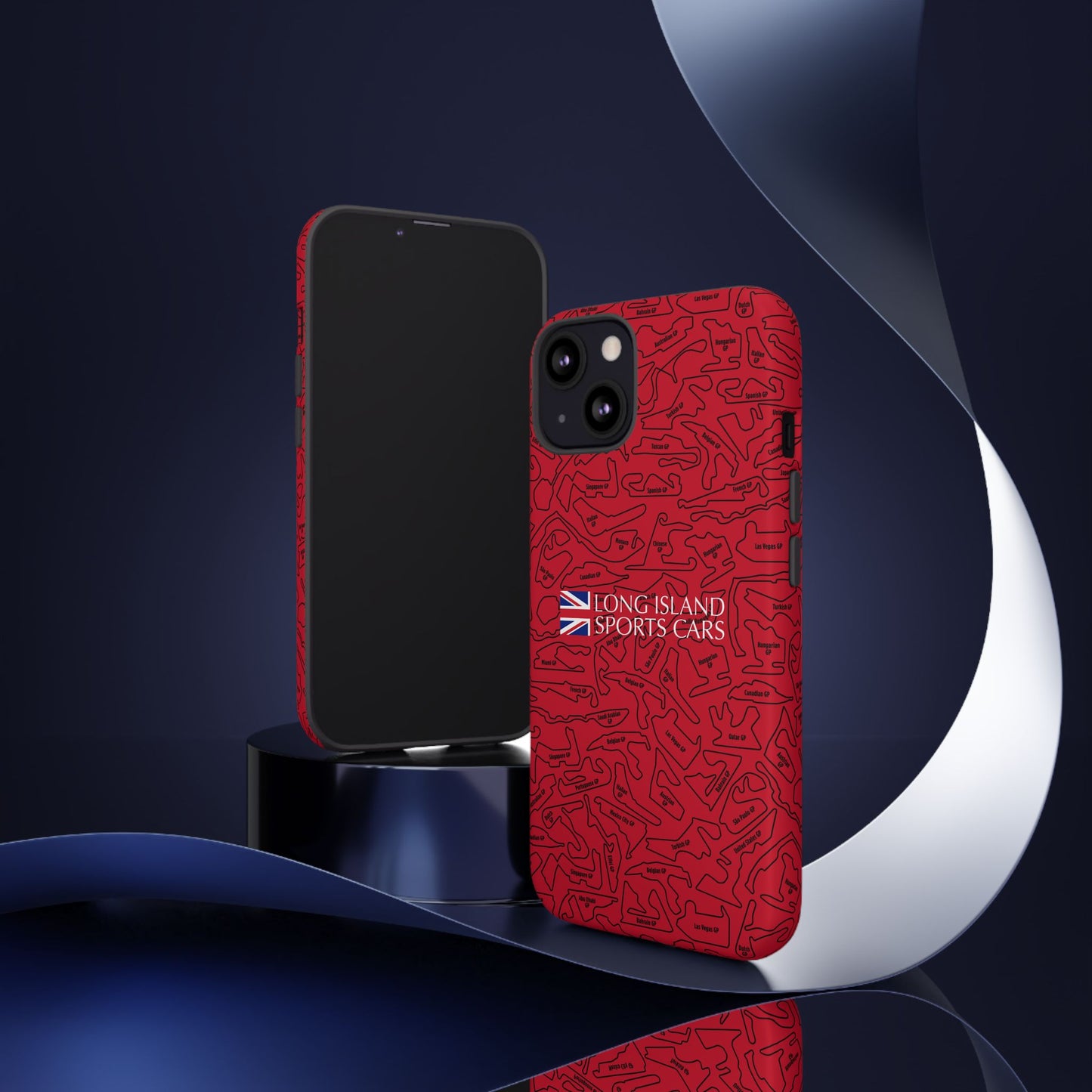 Long Island Sports Cars F1 race Track Inspired Impact-Resistant Phone Case