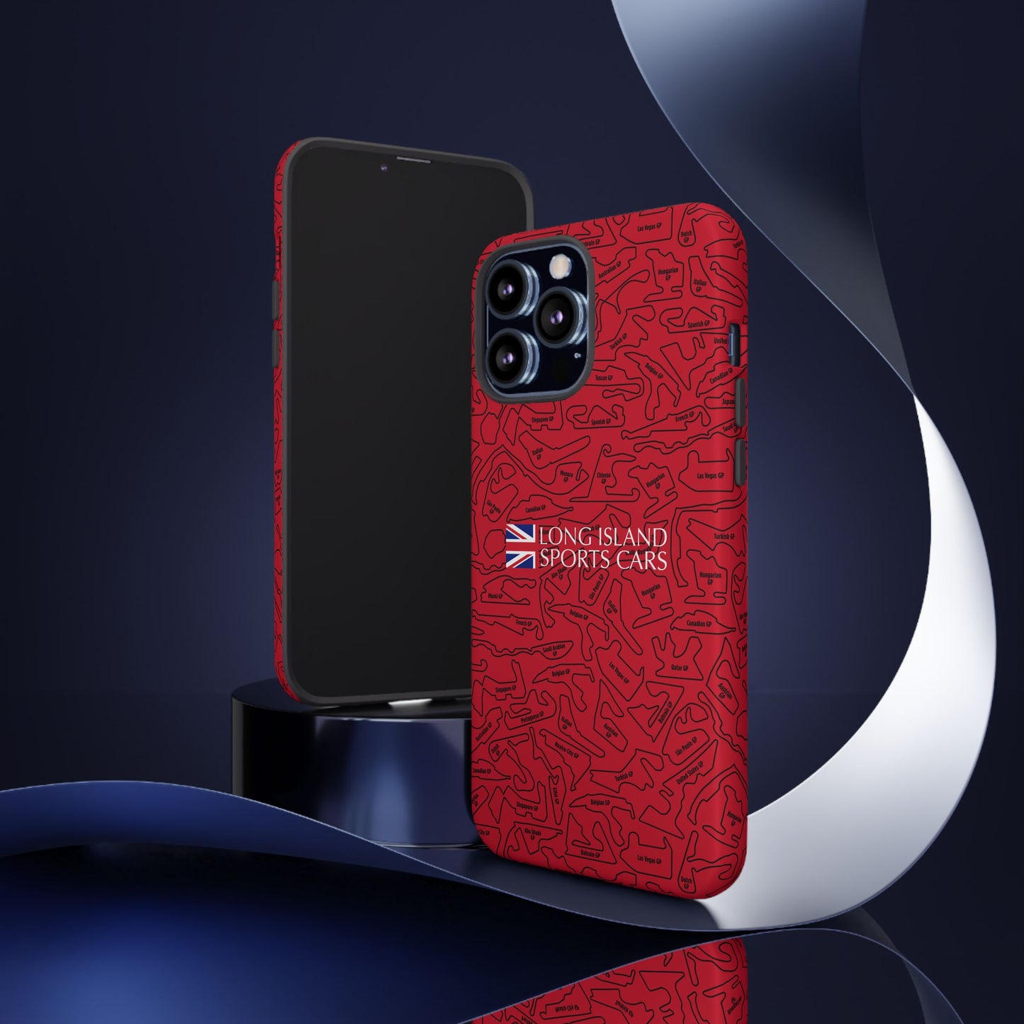 Long Island Sports Cars F1 race Track Inspired Impact-Resistant Phone Case