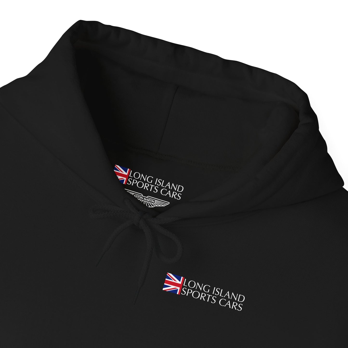 Long Island Sports Cars|Aston Martin Long Island Fleece Hoodie for Car Enthusiasts