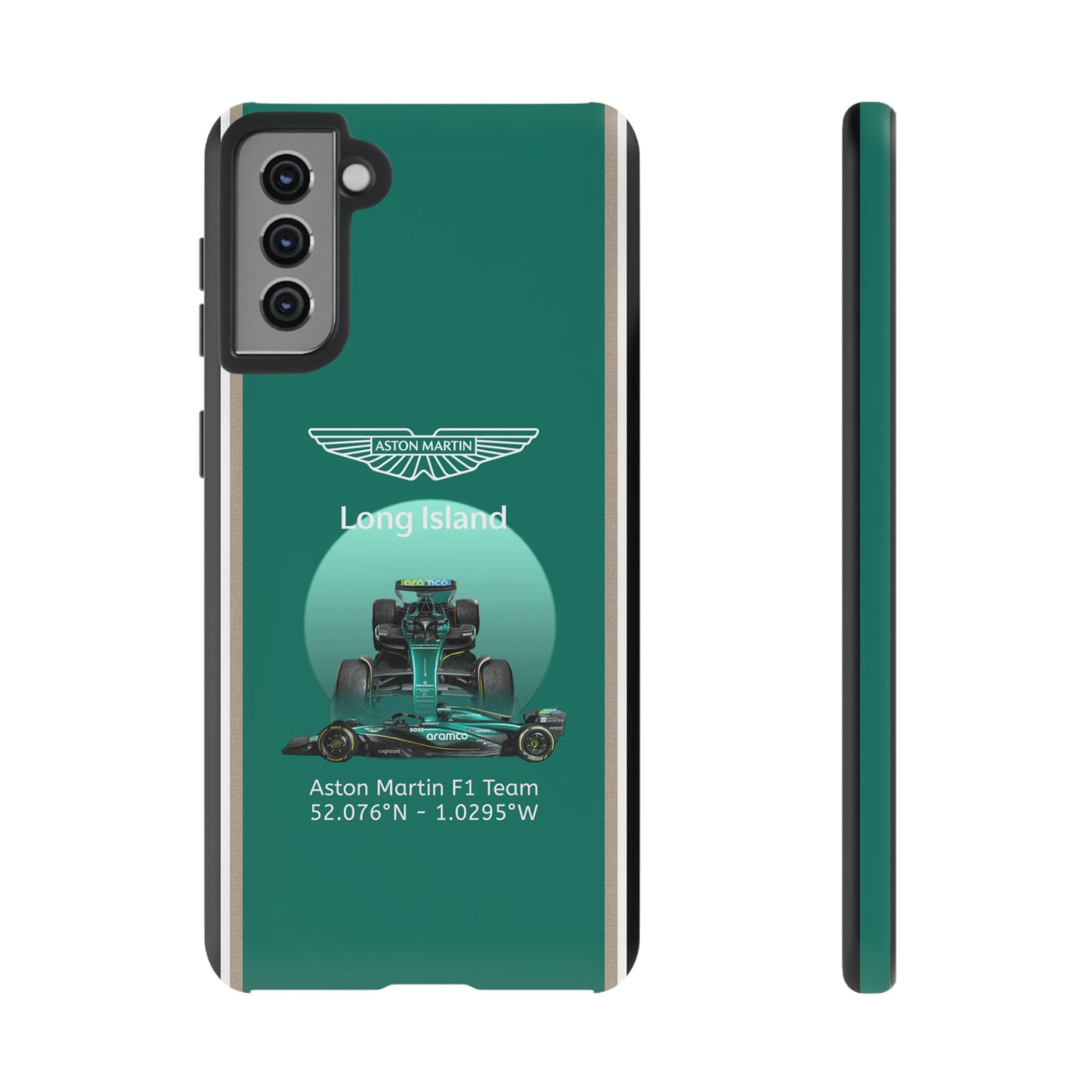 Aston Martin Long Island Formula 1 inspired Impact-Resistant Phone Case - Sleek & Stylish
