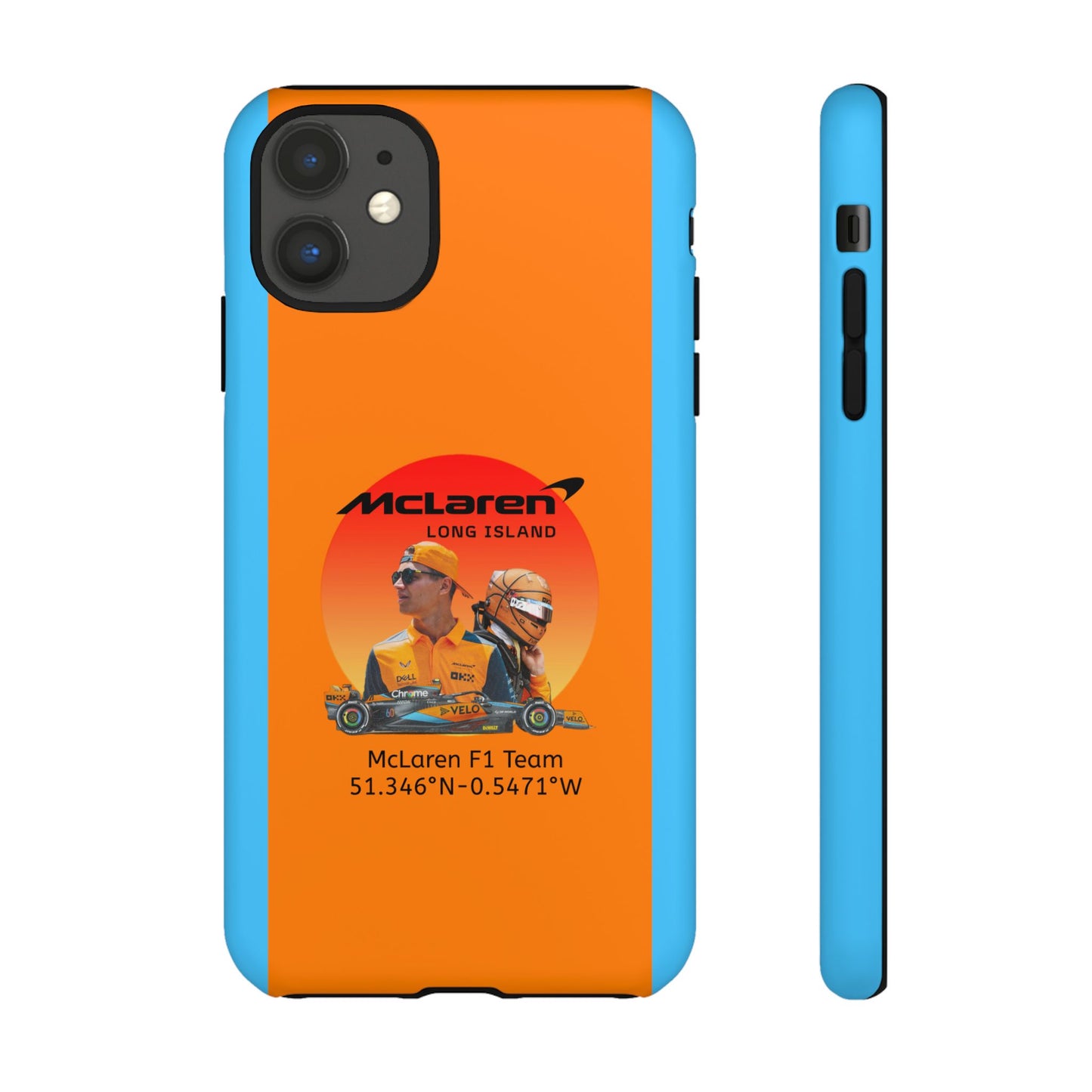 McLaren Long Island McLaren F1 inspired Lando Norris Impact-Resistant Phone Case - Sleek & Stylish