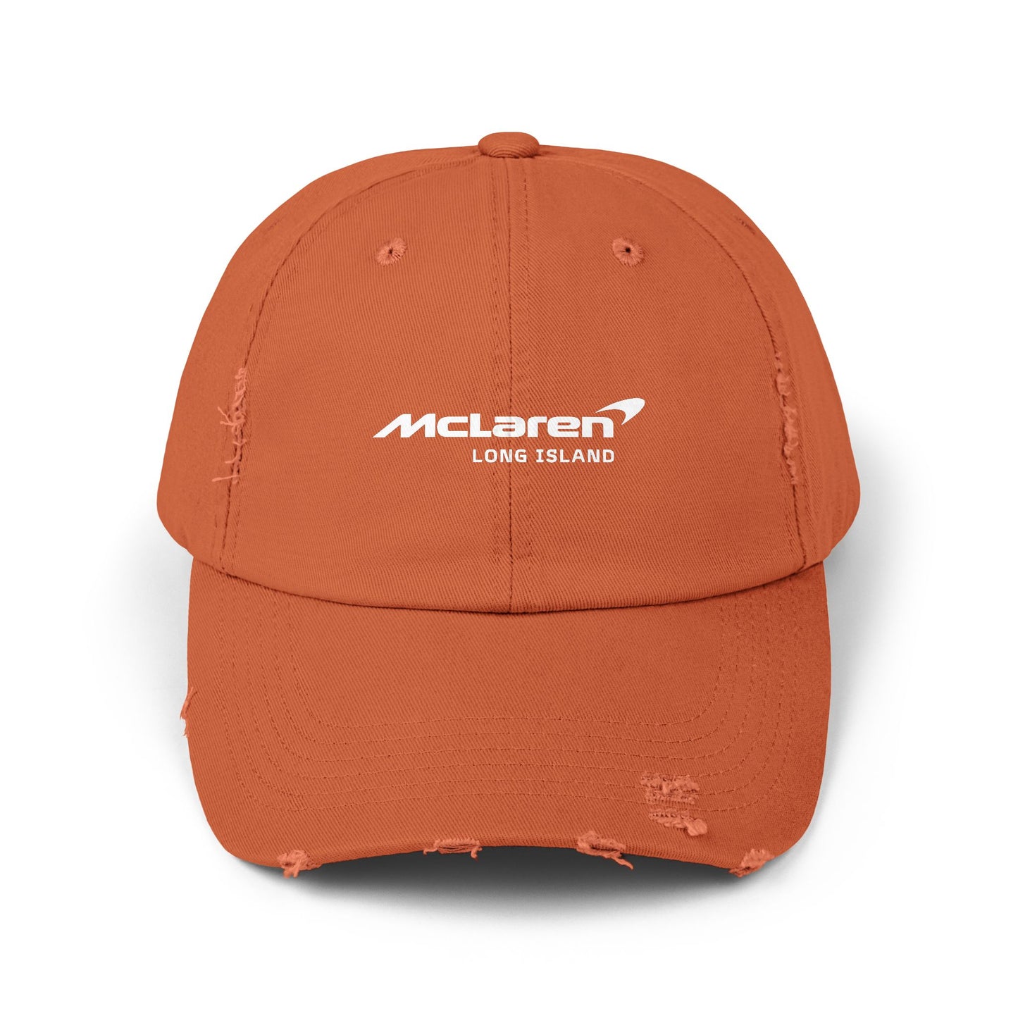 McLaren Long Island Unisex Distressed Cap / Papaya