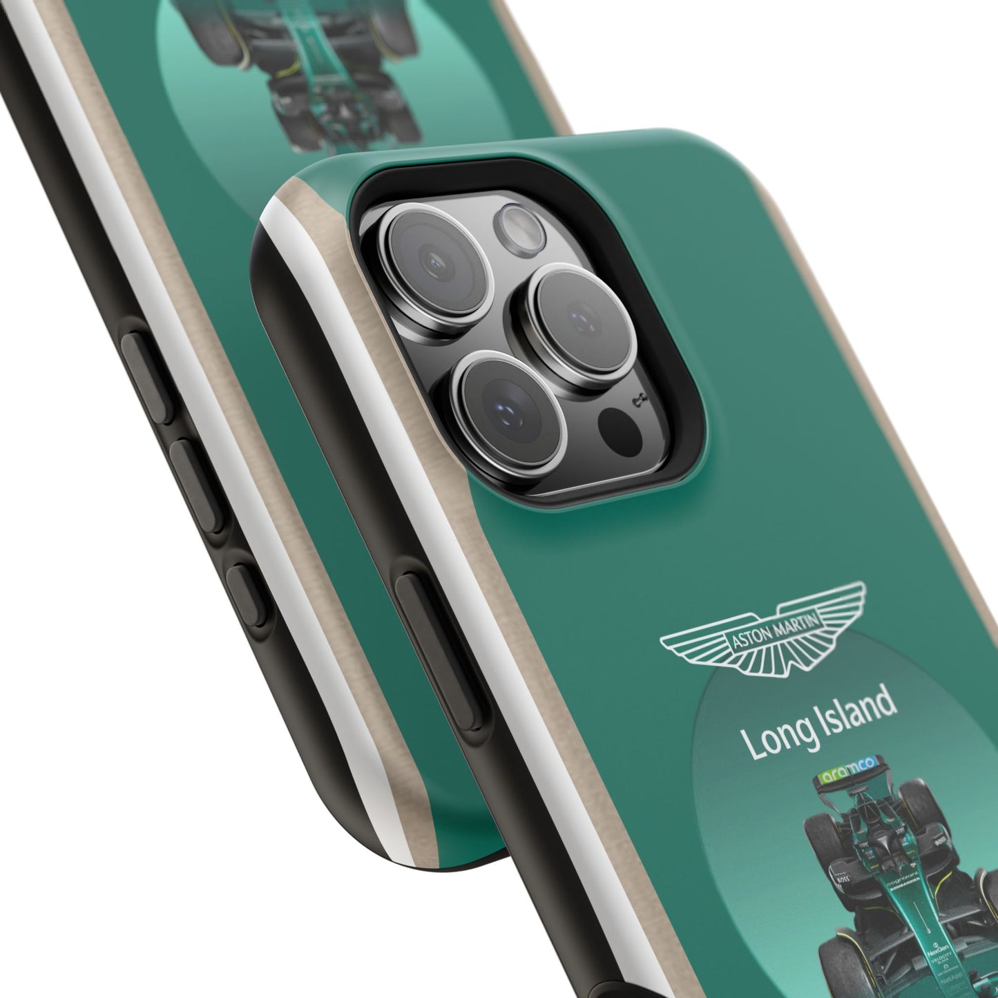 Aston Martin Long Island Formula 1 inspired Impact-Resistant Phone Case - Sleek & Stylish