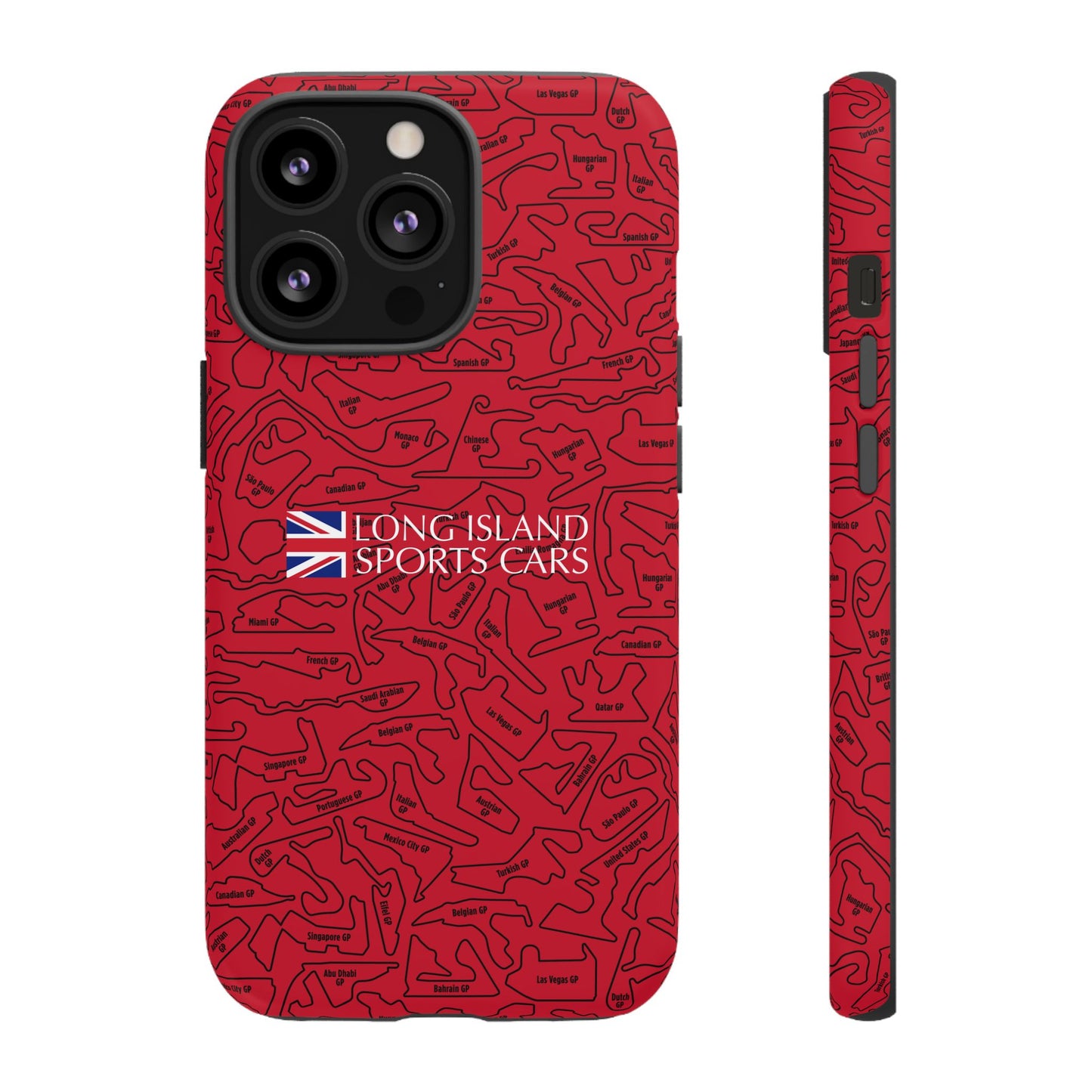 Long Island Sports Cars F1 race Track Inspired Impact-Resistant Phone Case