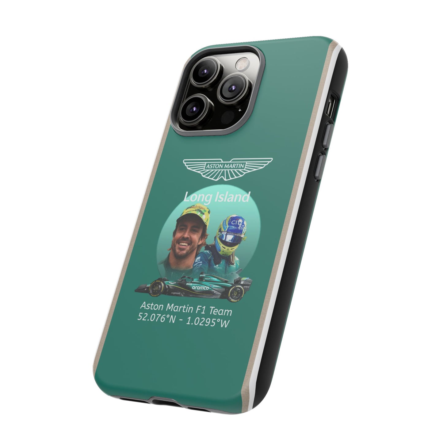 Aston Martin Long Island F1 inspired Fernando Alonso Impact-Resistant Phone Case - Sleek & Stylish