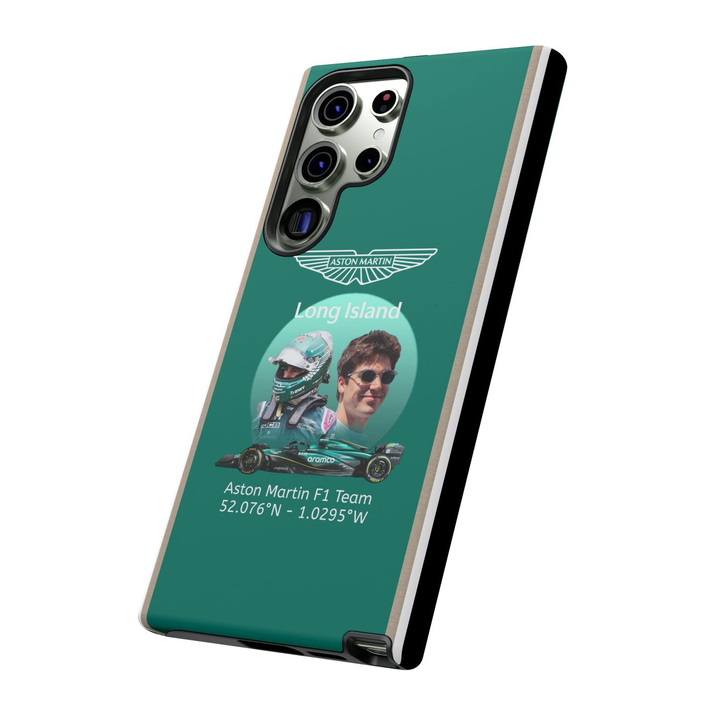 Aston Martin Long Island F1 inspired Lance Stroll Impact-Resistant Phone Case - Sleek & Stylish