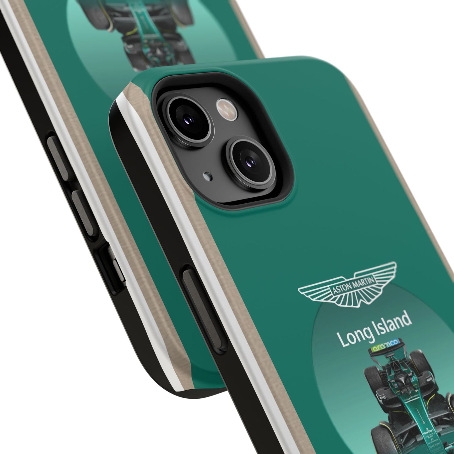 Aston Martin Long Island Formula 1 inspired Impact-Resistant Phone Case - Sleek & Stylish