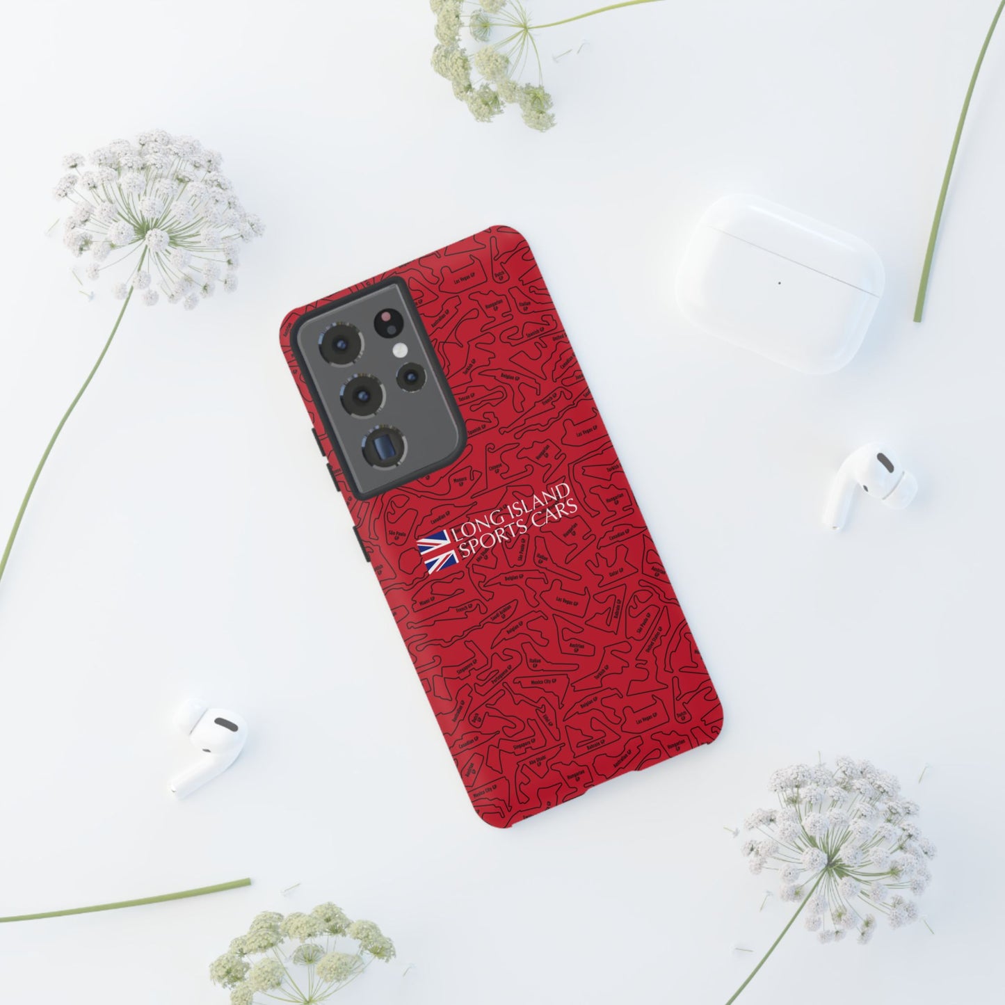 Long Island Sports Cars F1 race Track Inspired Impact-Resistant Phone Case