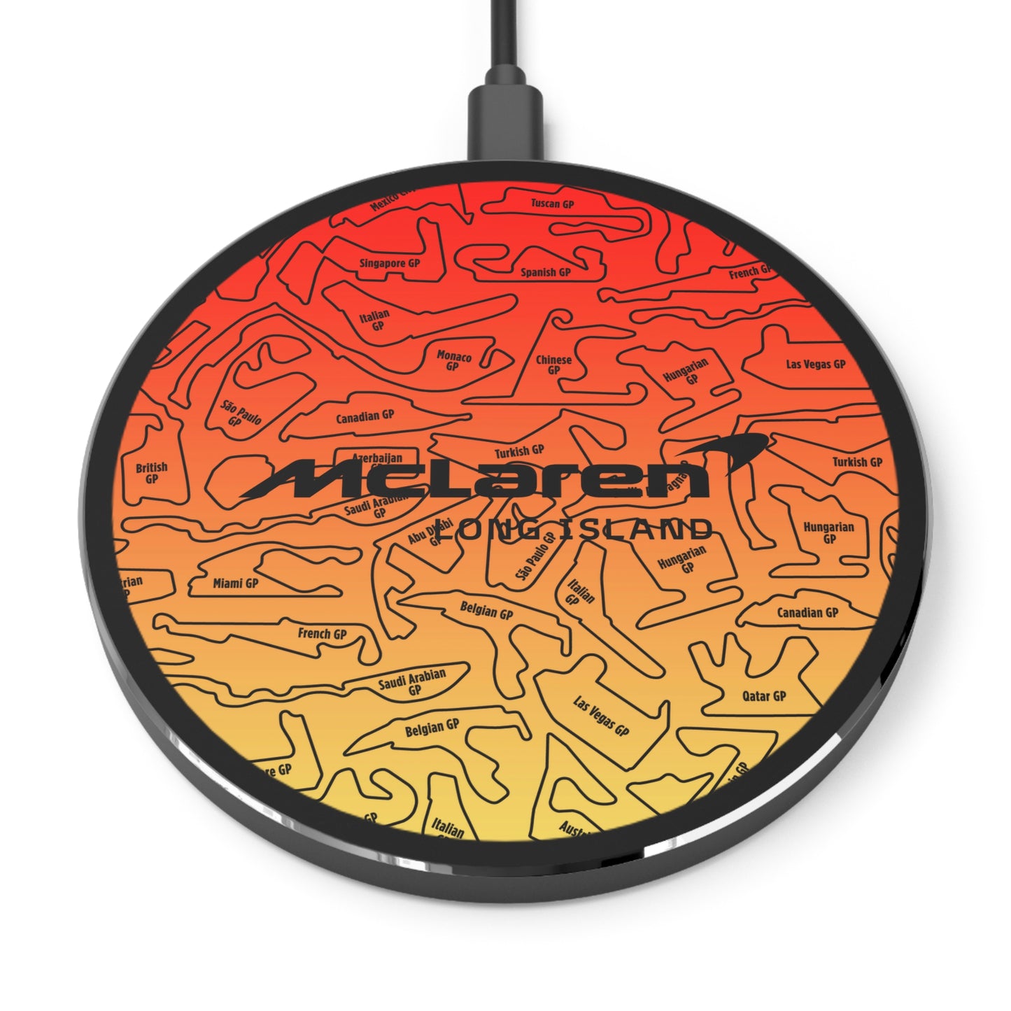 McLaren Long island F1 Race Tracks Wireless Charger - Fast Charging Pad