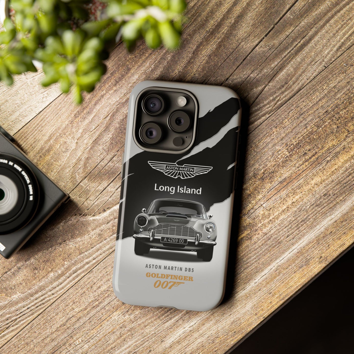 Aston Martin Long Island Phone Case Aston Martin DB5 Goldfinger 007 inspired Phone case (iPhone 8-17)
