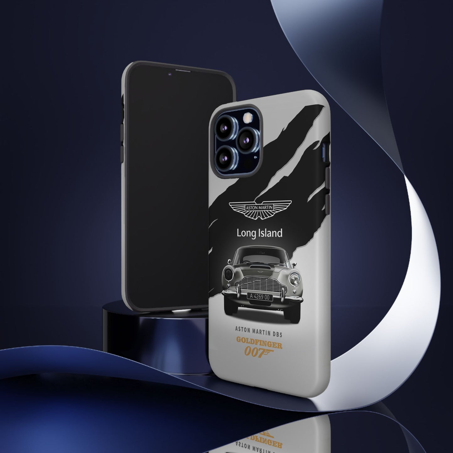 Aston Martin Long Island Phone Case Aston Martin DB5 Goldfinger 007 inspired Phone case (iPhone 8-17)