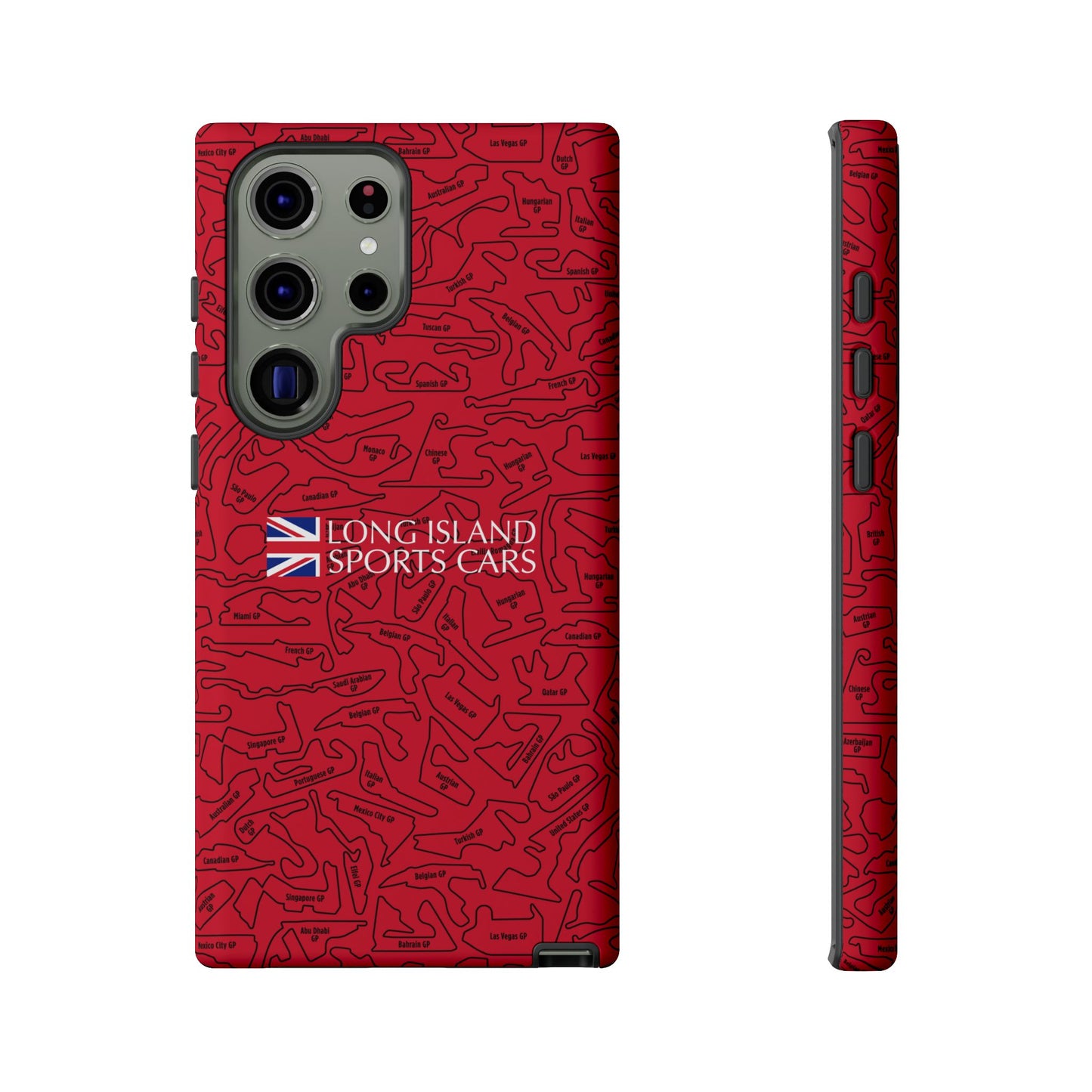 Long Island Sports Cars F1 race Track Inspired Impact-Resistant Phone Case