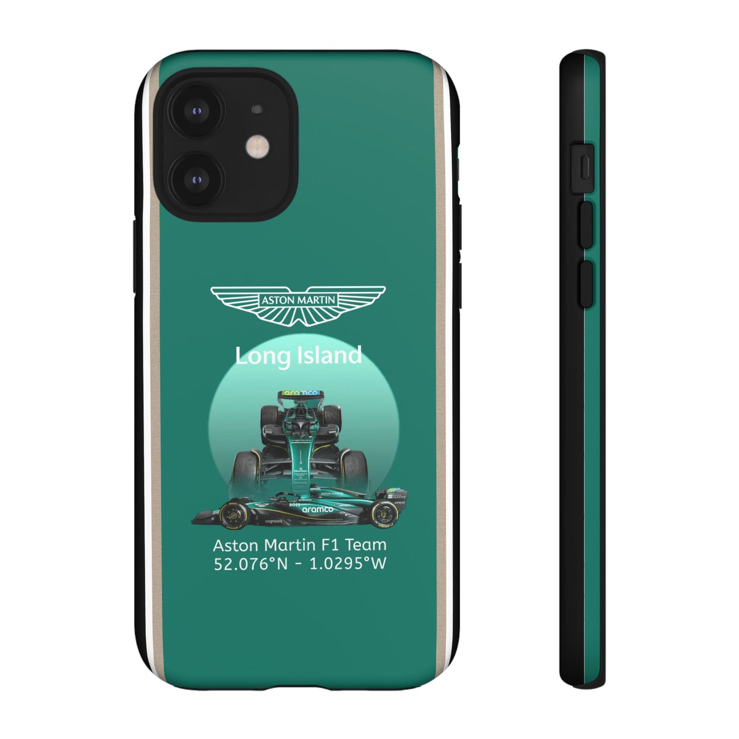 Aston Martin Long Island Formula 1 inspired Impact-Resistant Phone Case - Sleek & Stylish