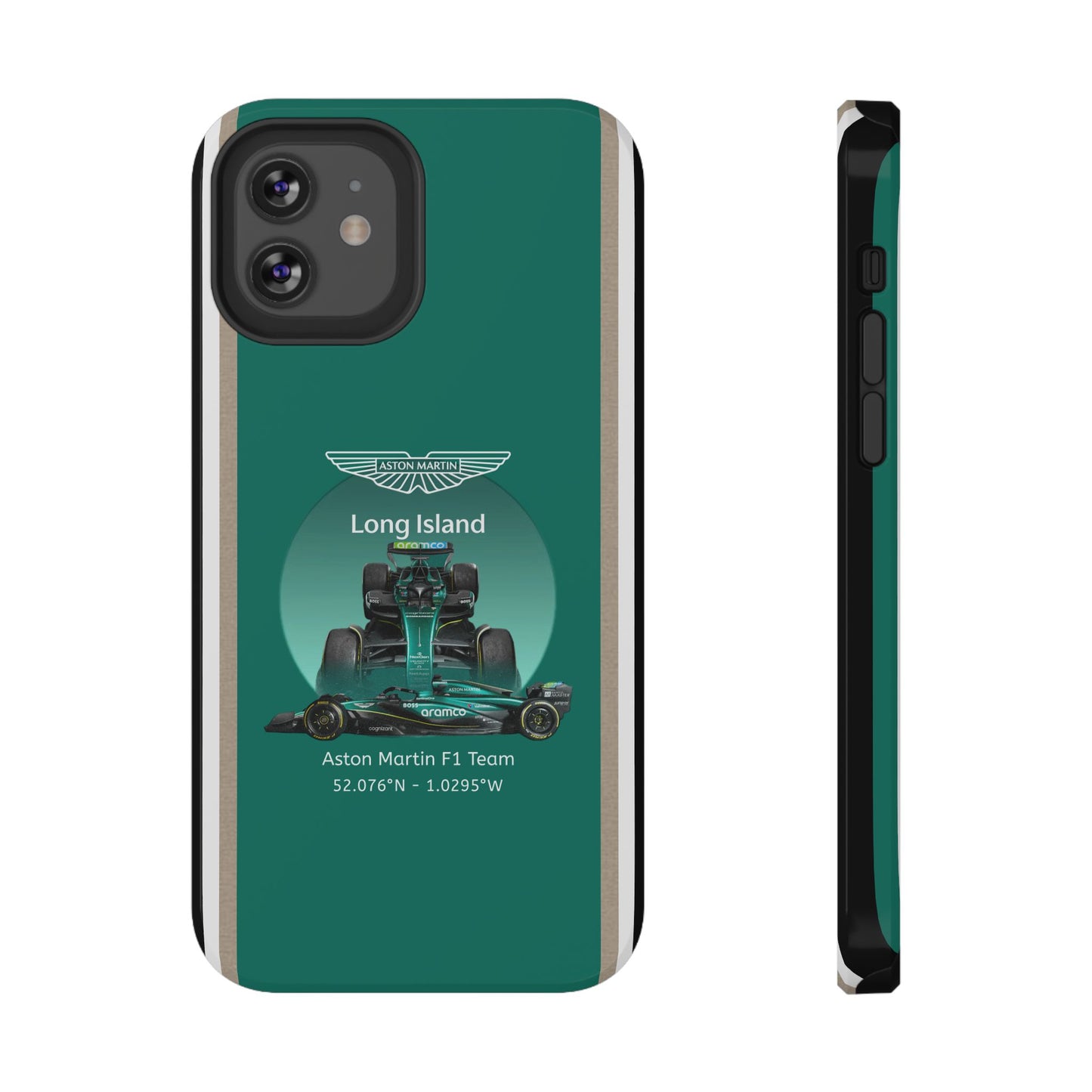 Aston Martin Long Island Formula 1 inspired Impact-Resistant Phone Case - Sleek & Stylish