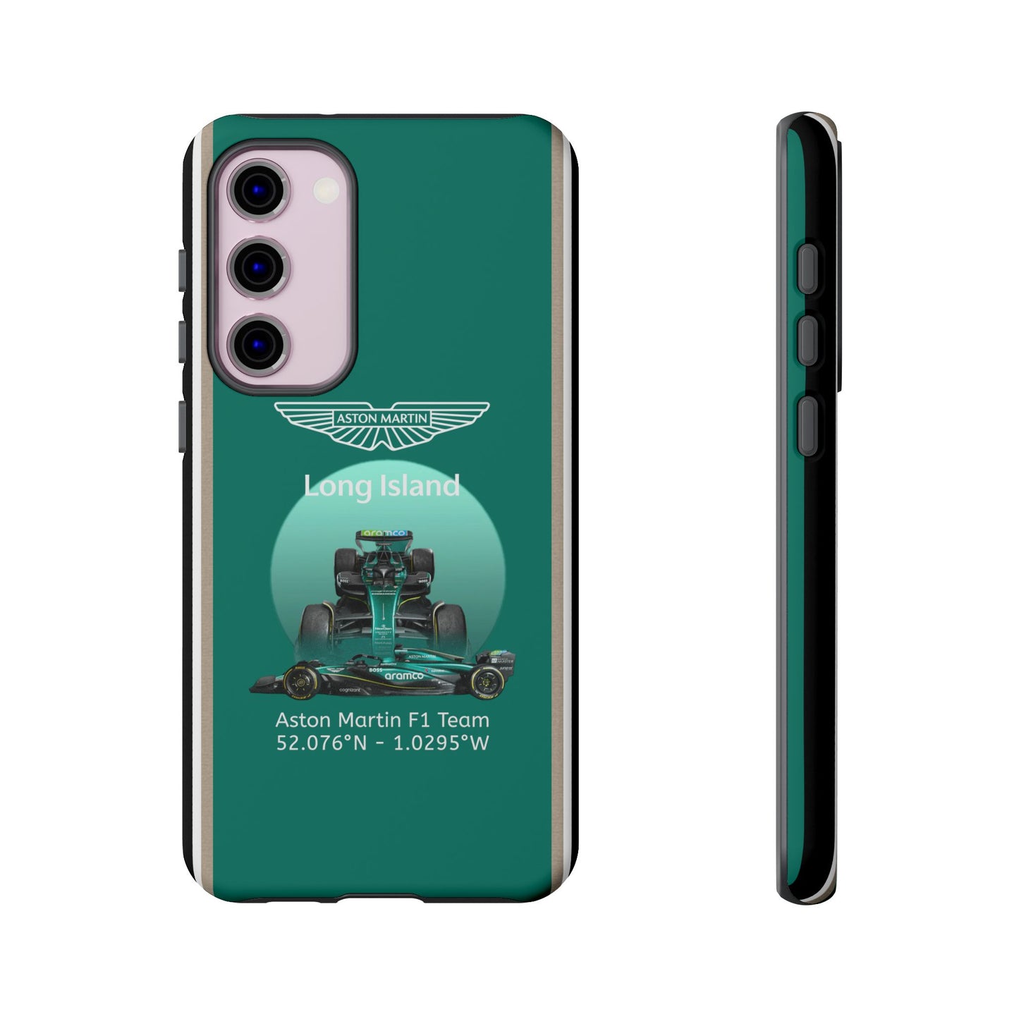 Aston Martin Long Island Formula 1 inspired Impact-Resistant Phone Case - Sleek & Stylish