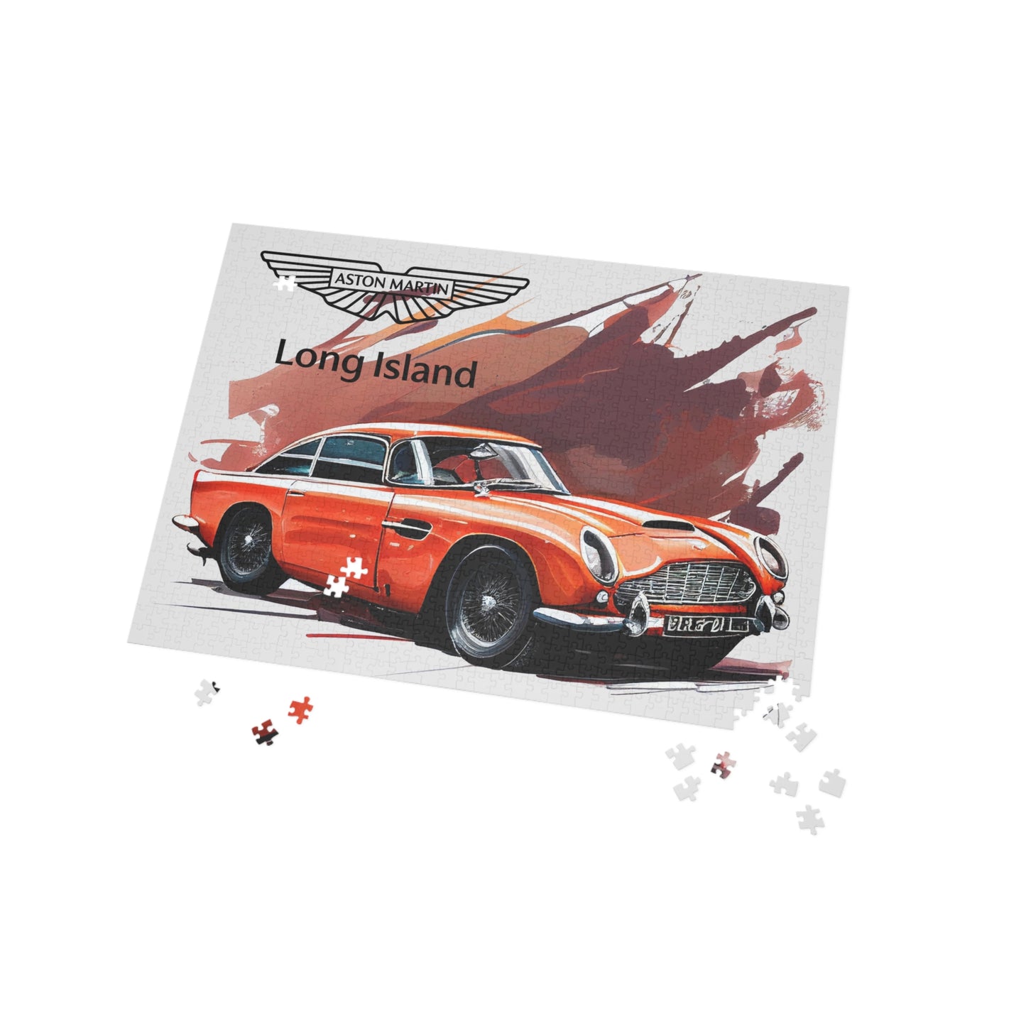 Aston Martin Long Island DB5 Inspired Puzzle - 96, 252, 500, 1000-Piece Options