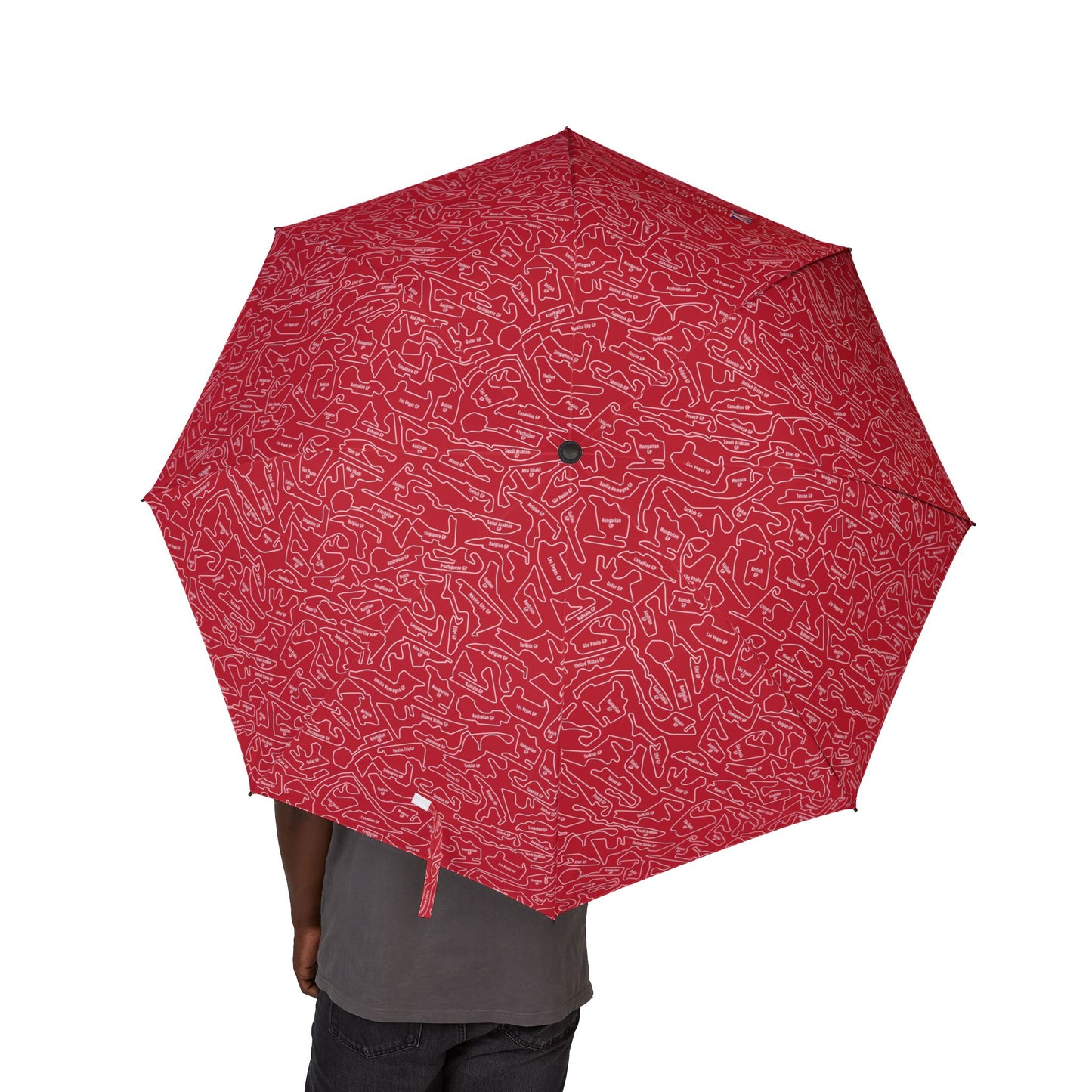 Long Island Sports Cars Compact Foldable Semi‑Automatic Travel Umbrella