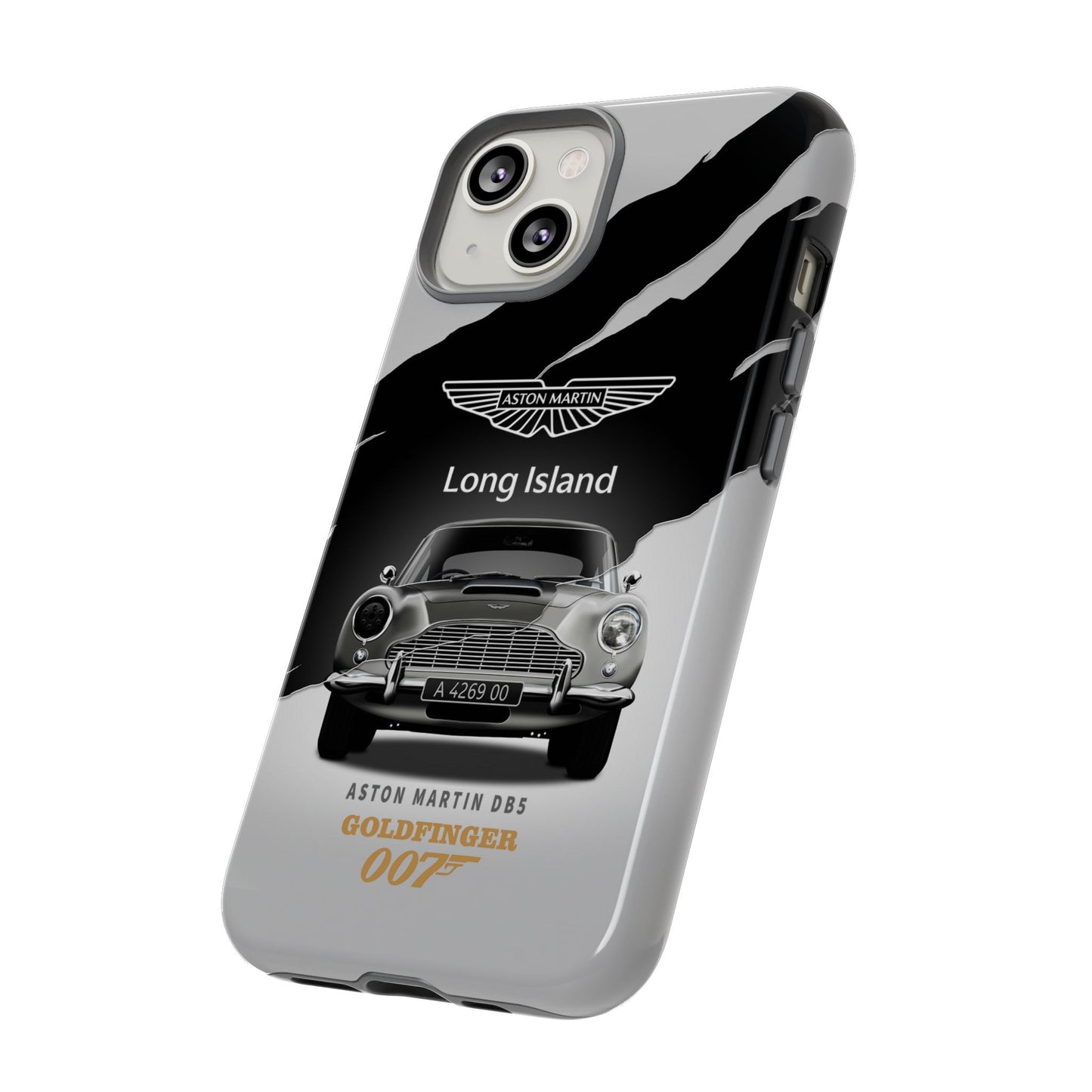 Aston Martin Long Island Phone Case Aston Martin DB5 Goldfinger 007 inspired Phone case (iPhone 8-17)