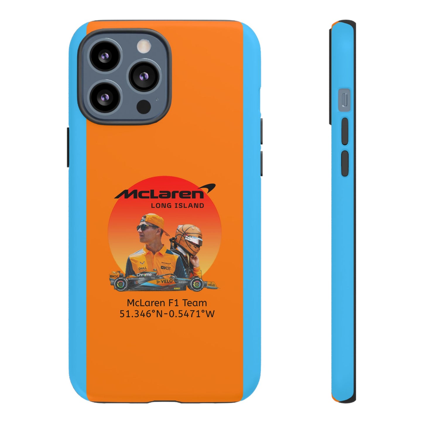 McLaren Long Island McLaren F1 inspired Lando Norris Impact-Resistant Phone Case - Sleek & Stylish