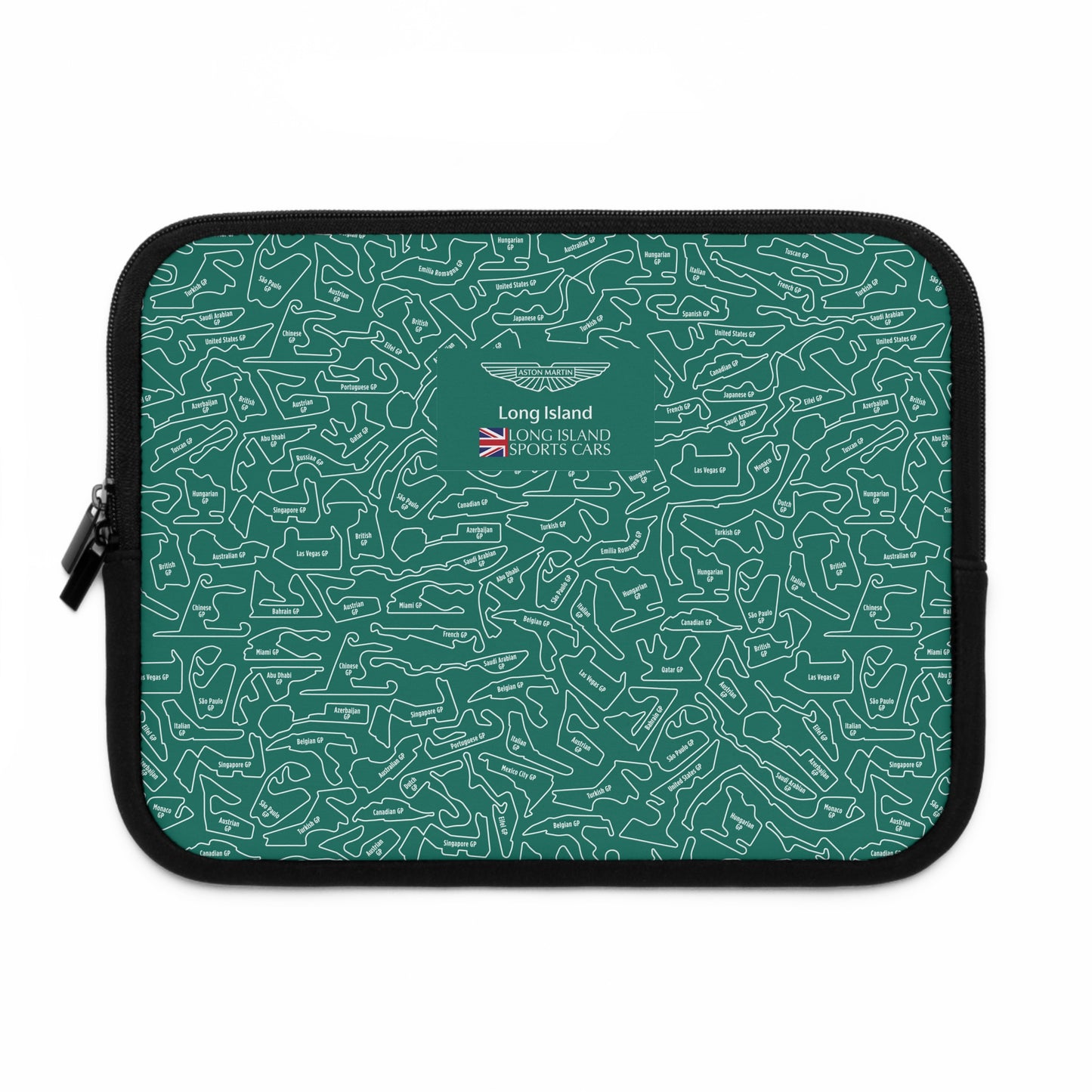 Aston Martin Long Island F1 Racetrack Laptop Sleeve