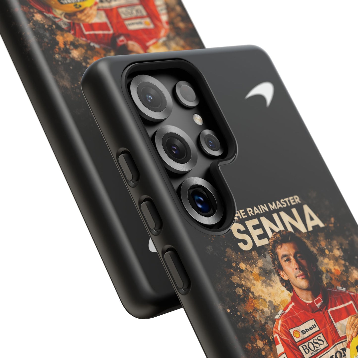 McLaren Long Island “The Rain Master” Ayrton Senna Inspired Impact-Resistant Phone Case | Durable Protection for Car Enthusiasts