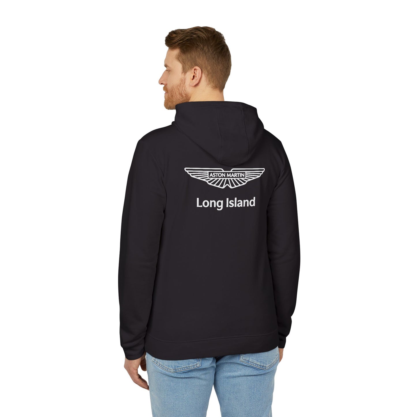 Adidas Long Island Sports Cars|Aston Martin Long Island Fleece Hoodie for Car Enthusiasts