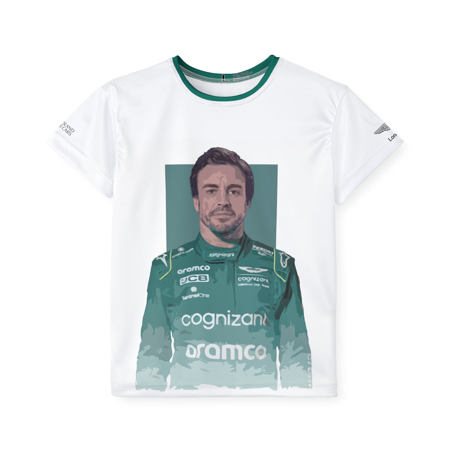 Kids Sports Jersey -Fernando Alonso Formula 1 inspired Design for Young Speed Enthusiasts