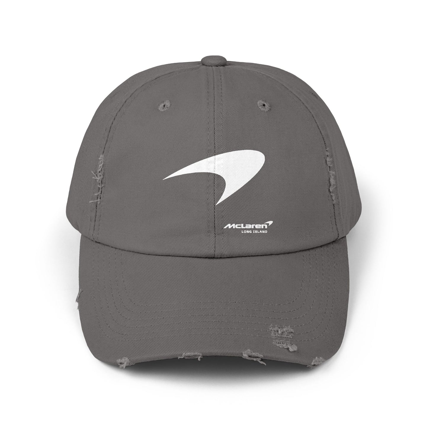 McLaren Long Island / Speedmark Unisex Distressed Cap / G/W