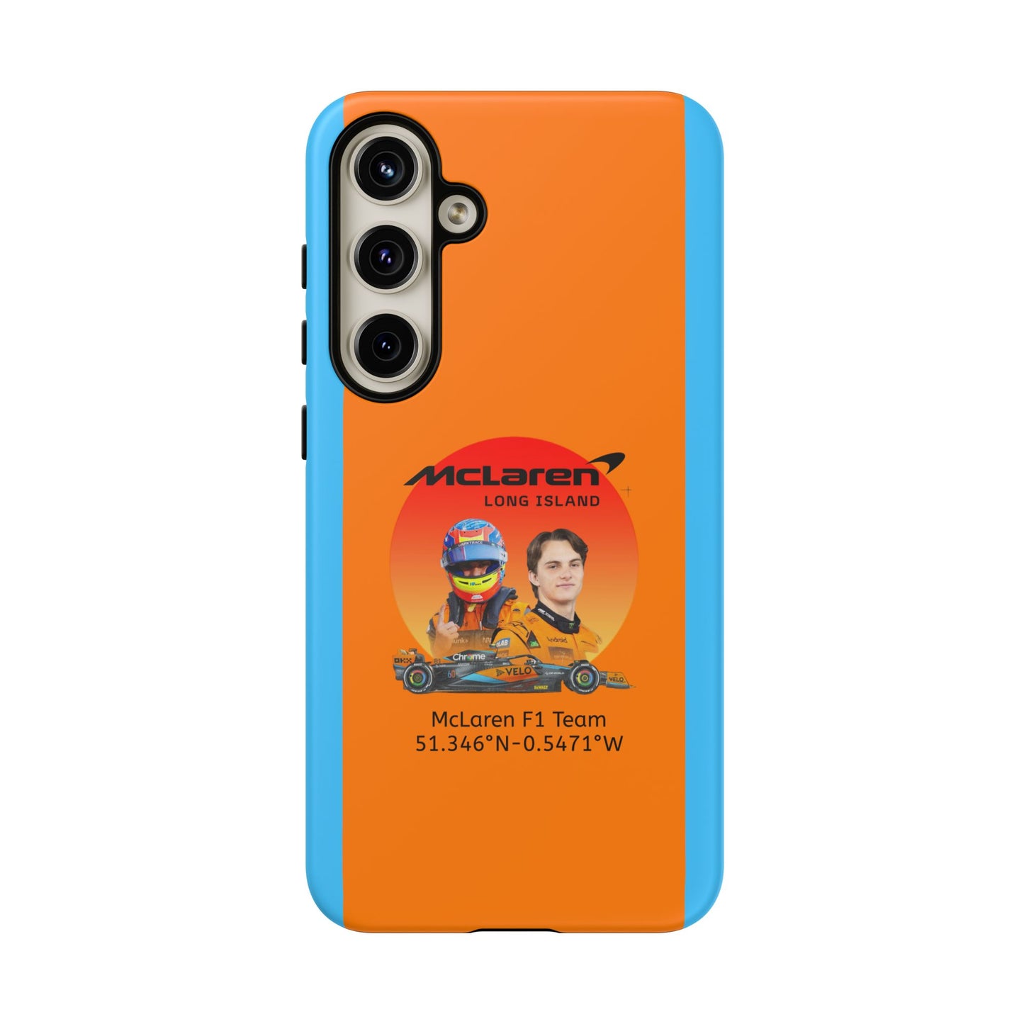 McLaren Long Island McLaren F1 inspired Oscar Piastri Impact-Resistant Phone Case - Sleek & Stylish
