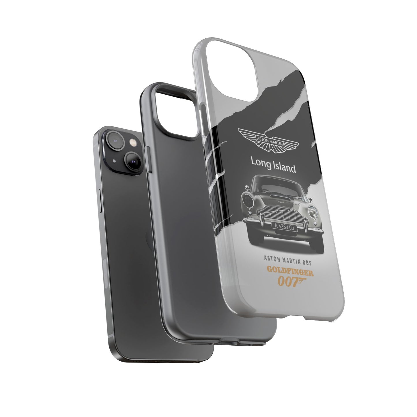 Aston Martin Long Island Phone Case Aston Martin DB5 Goldfinger 007 inspired Phone case (iPhone 8-17)