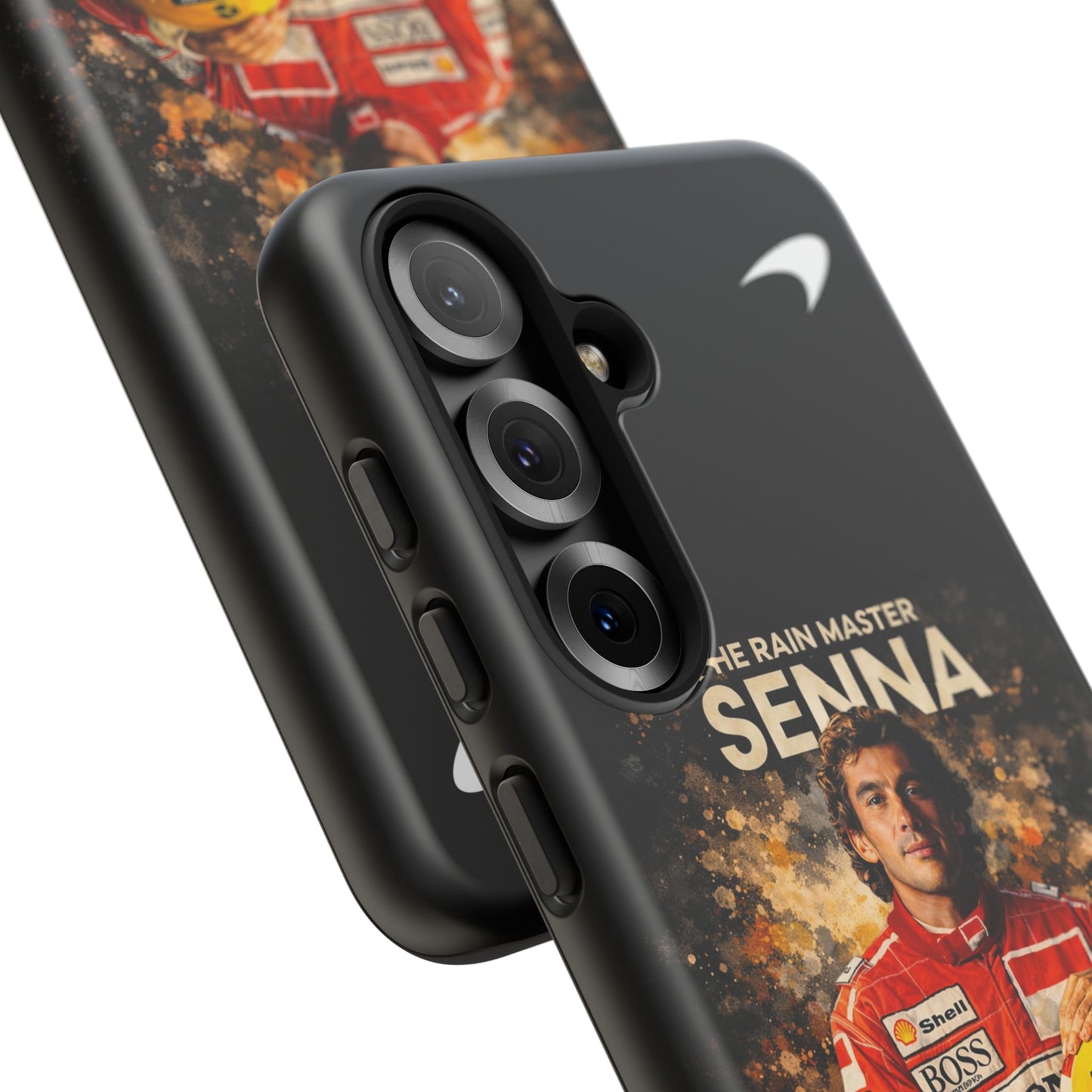 McLaren Long Island “The Rain Master” Ayrton Senna Inspired Impact-Resistant Phone Case | Durable Protection for Car Enthusiasts