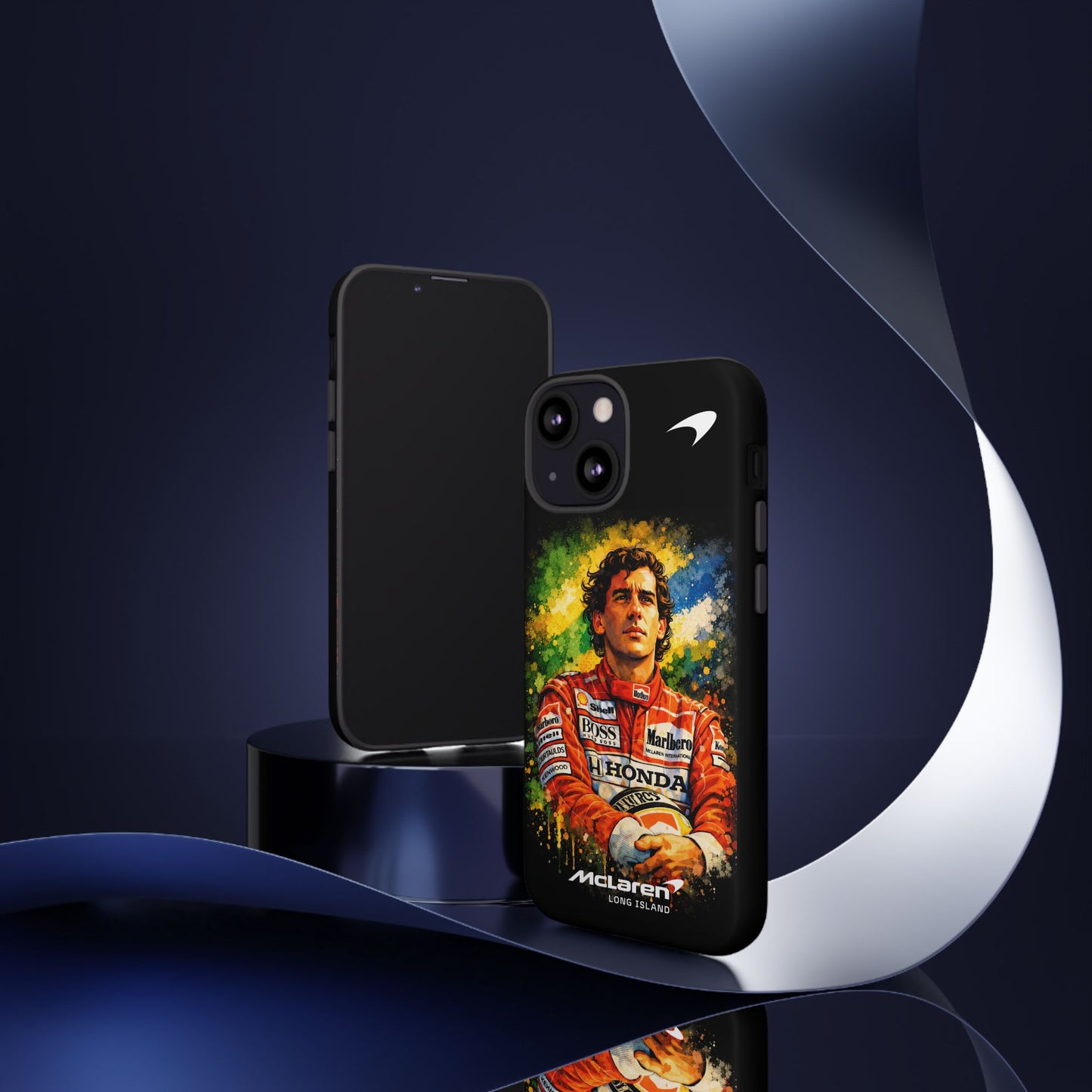 McLaren Long Island "Always Senna" Ayrton Senna Inspired Impact-Resistant Phone Case | Durable Protection for Car Enthusiasts