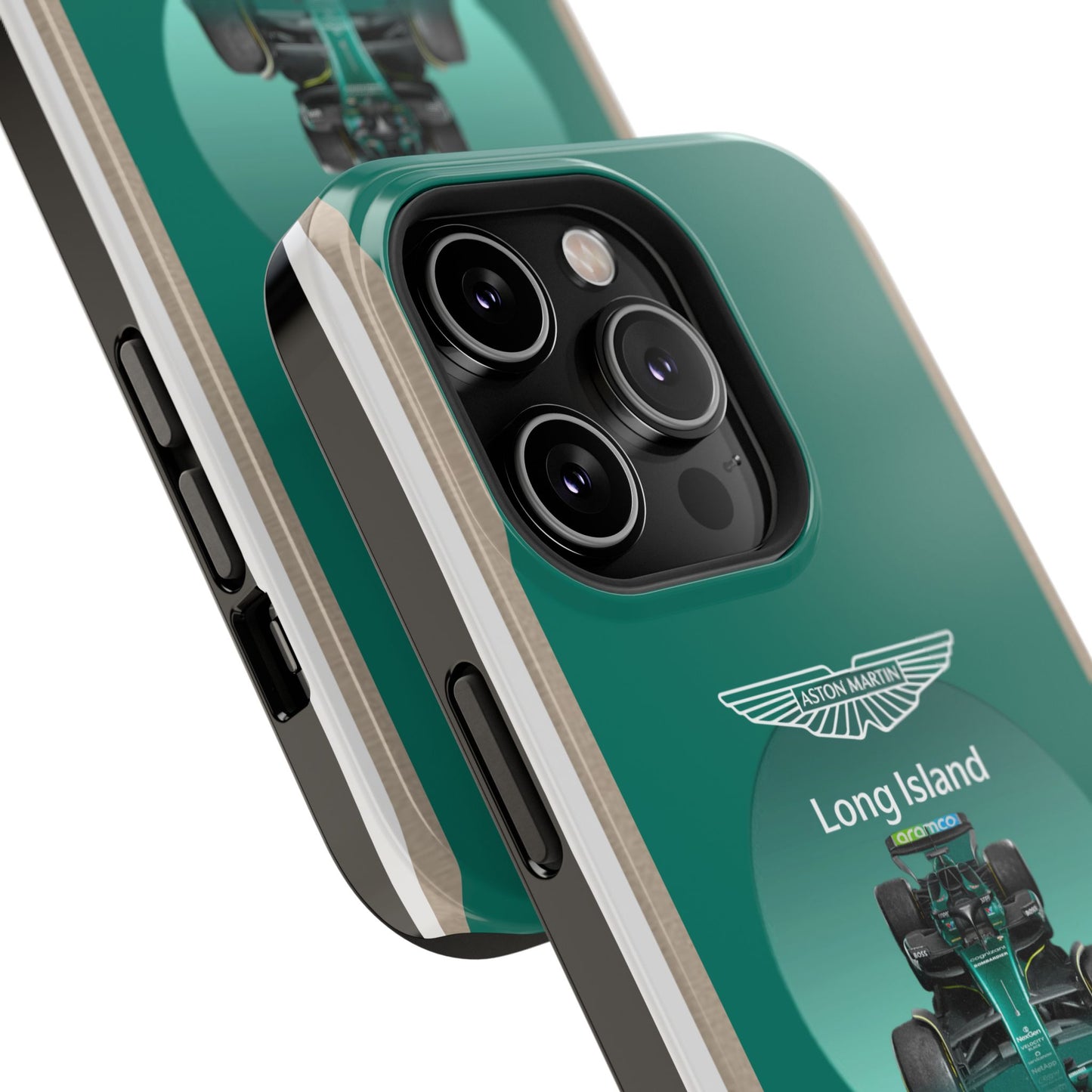 Aston Martin Long Island Formula 1 inspired Impact-Resistant Phone Case - Sleek & Stylish