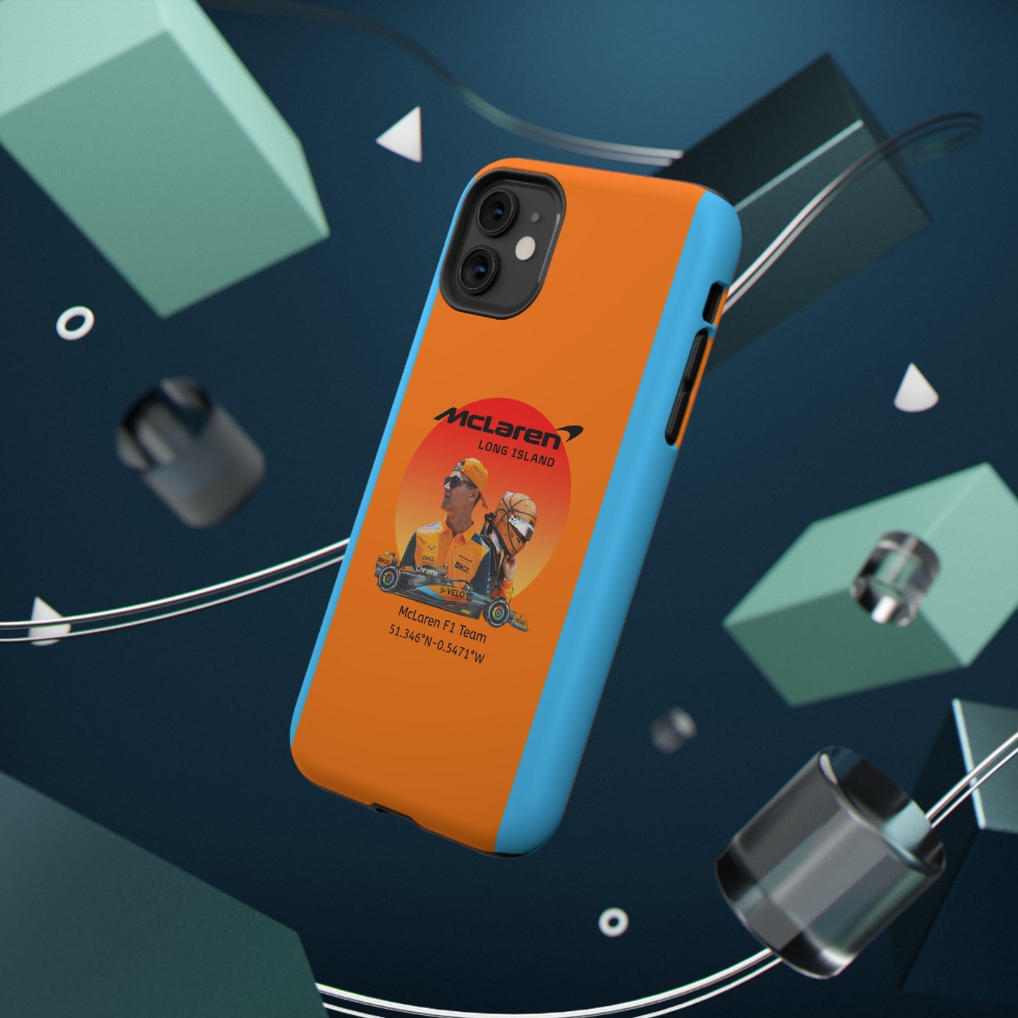 McLaren Long Island McLaren F1 inspired Lando Norris Impact-Resistant Phone Case - Sleek & Stylish