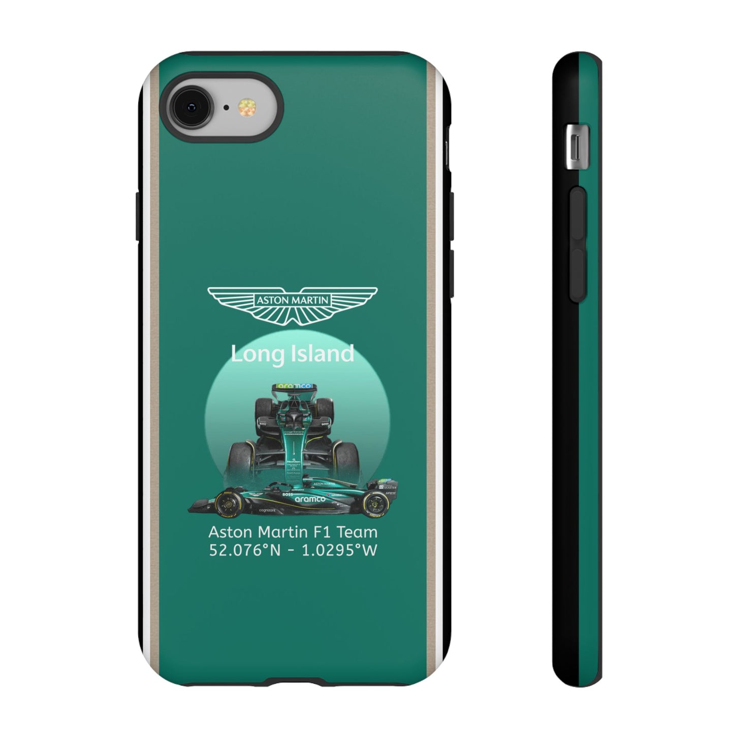 Aston Martin Long Island Formula 1 inspired Impact-Resistant Phone Case - Sleek & Stylish