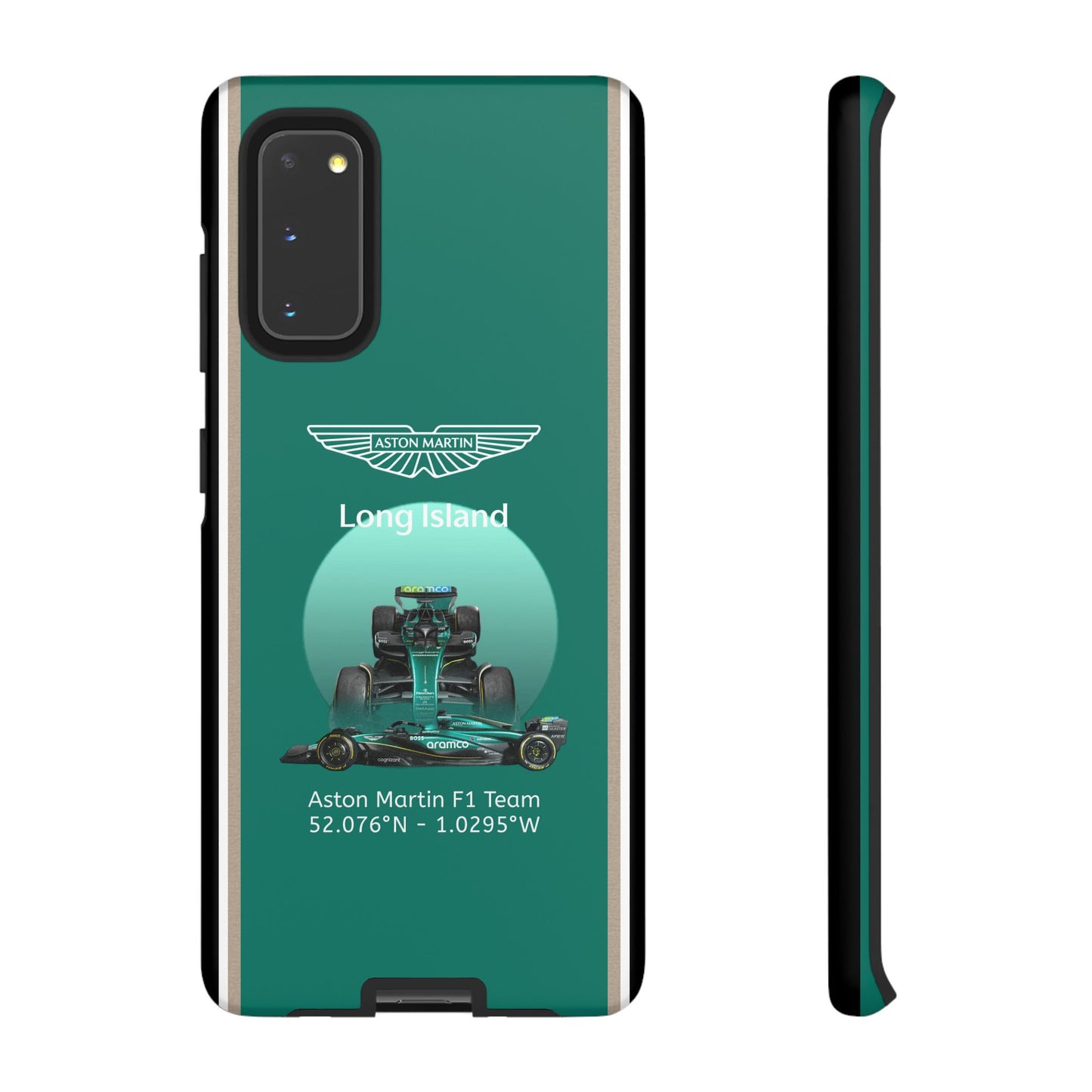 Aston Martin Long Island Formula 1 inspired Impact-Resistant Phone Case - Sleek & Stylish