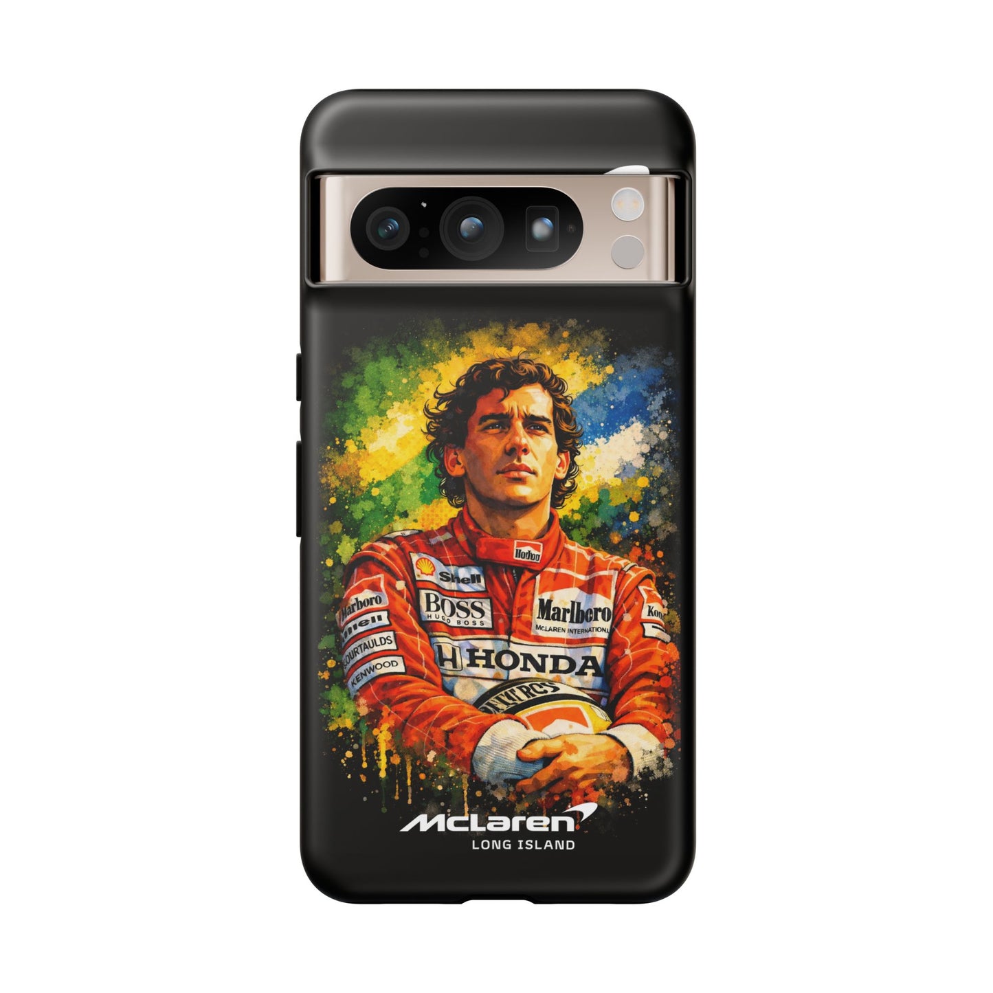 McLaren Long Island "Always Senna" Ayrton Senna Inspired Impact-Resistant Phone Case | Durable Protection for Car Enthusiasts