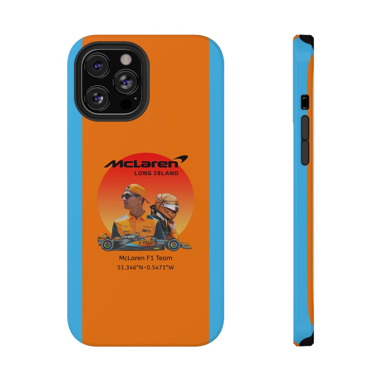 McLaren Long Island McLaren F1 inspired Lando Norris Impact-Resistant Phone Case - Sleek & Stylish