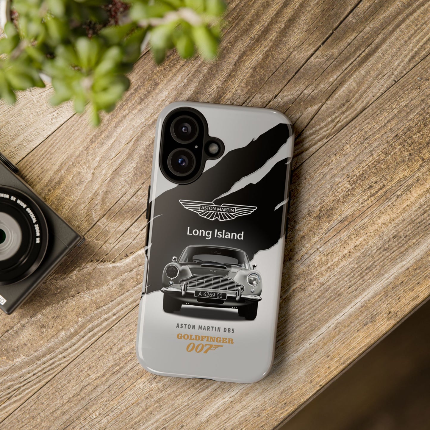 Aston Martin Long Island Phone Case Aston Martin DB5 Goldfinger 007 inspired Phone case (iPhone 8-17)