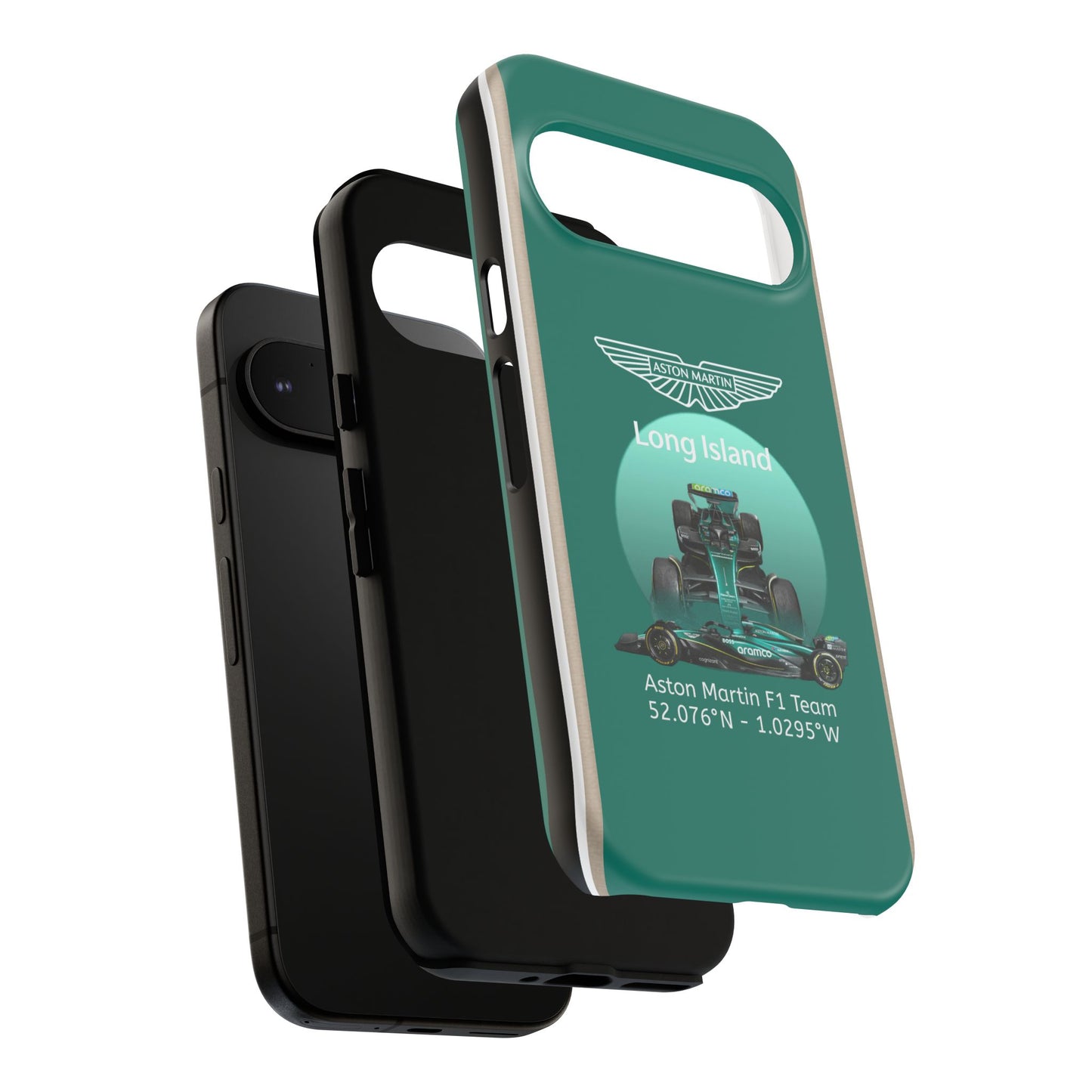 Aston Martin Long Island Formula 1 inspired Impact-Resistant Phone Case - Sleek & Stylish