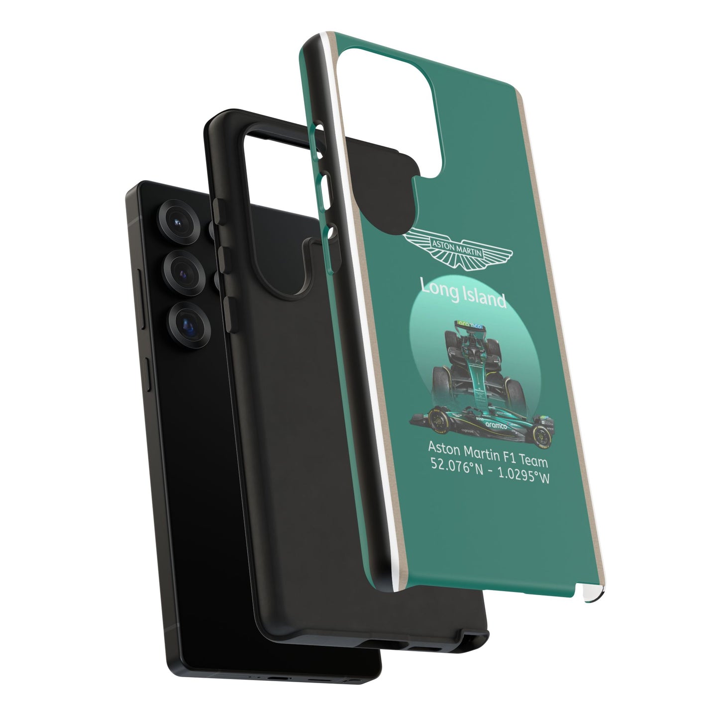 Aston Martin Long Island Formula 1 inspired Impact-Resistant Phone Case - Sleek & Stylish
