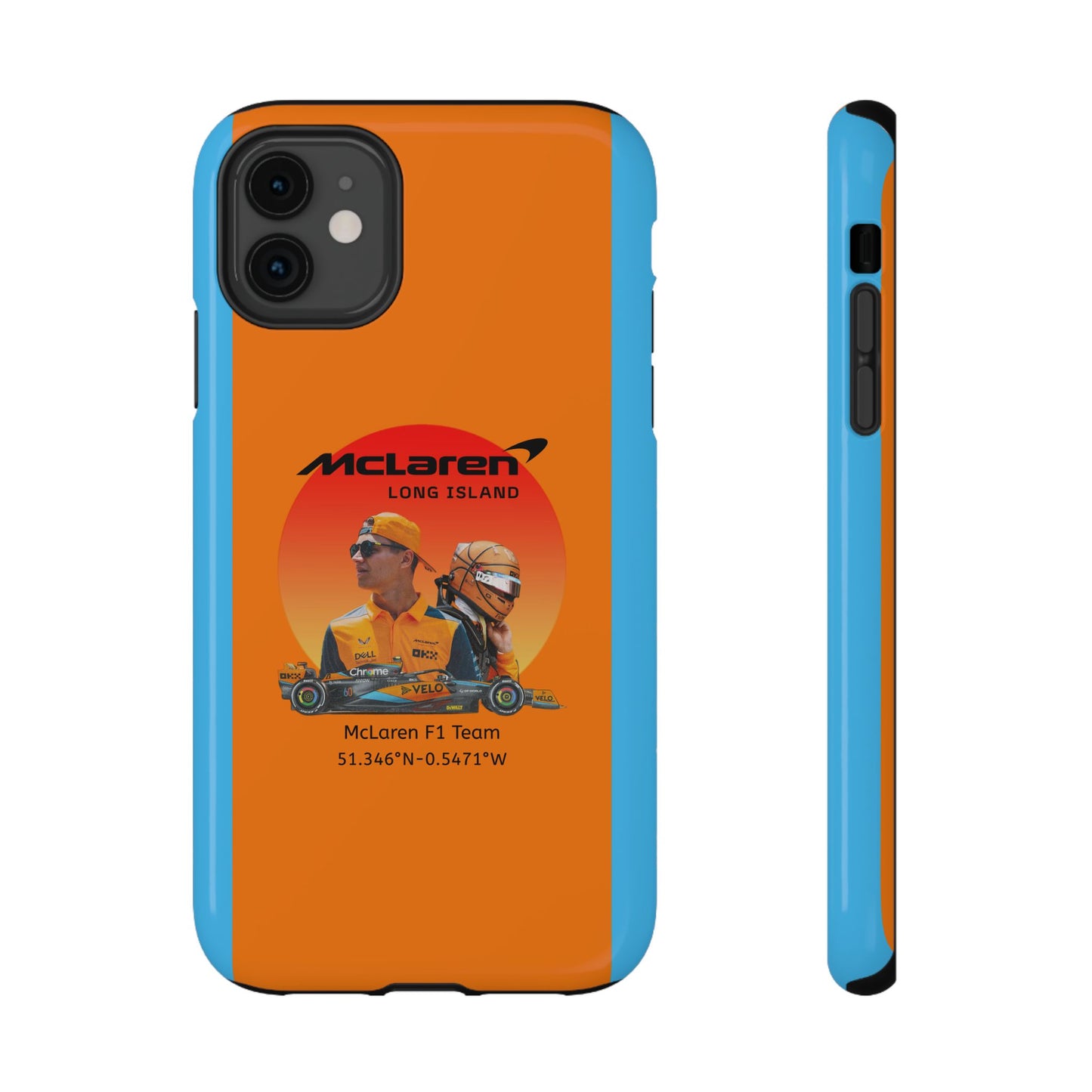 McLaren Long Island McLaren F1 inspired Lando Norris Impact-Resistant Phone Case - Sleek & Stylish