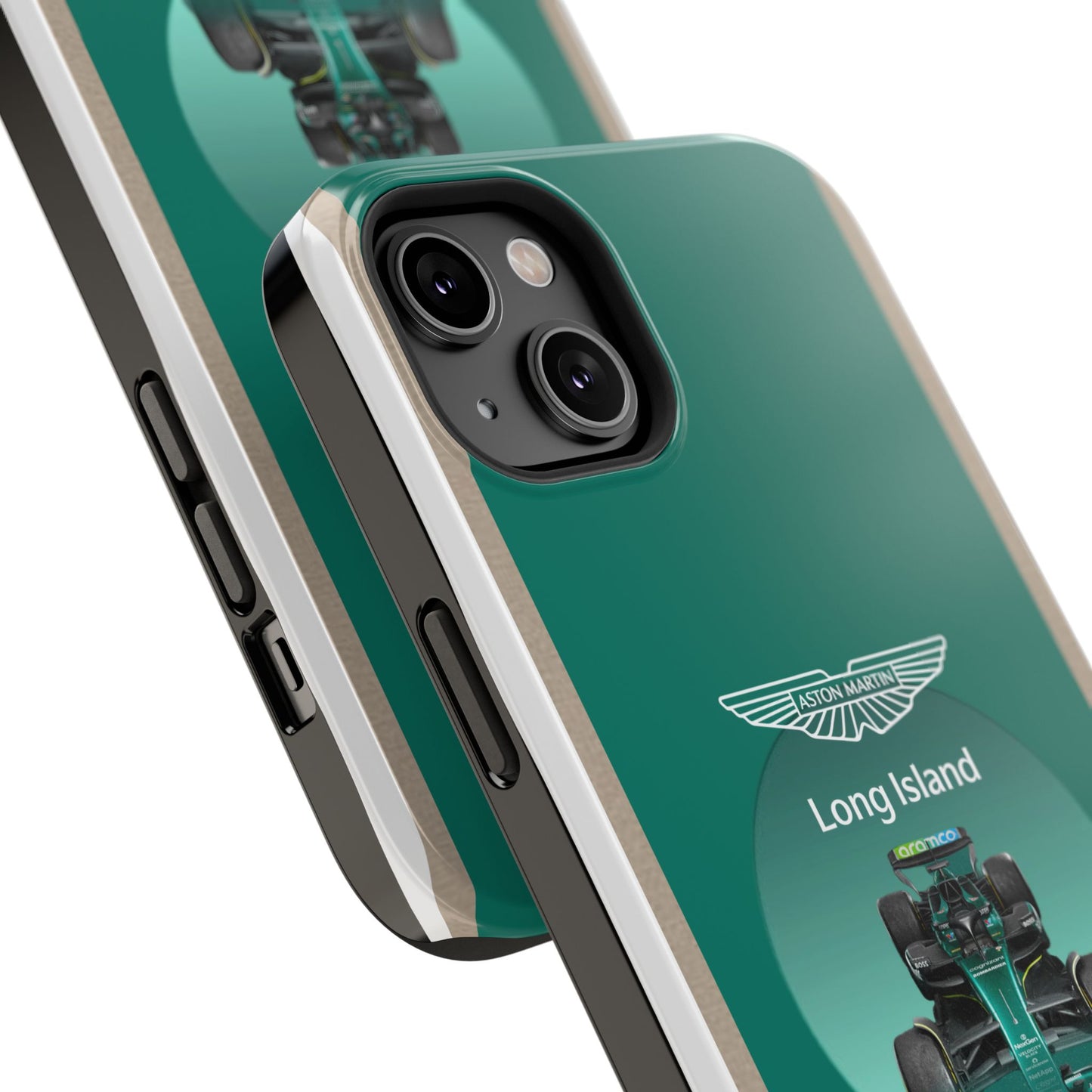 Aston Martin Long Island Formula 1 inspired Impact-Resistant Phone Case - Sleek & Stylish