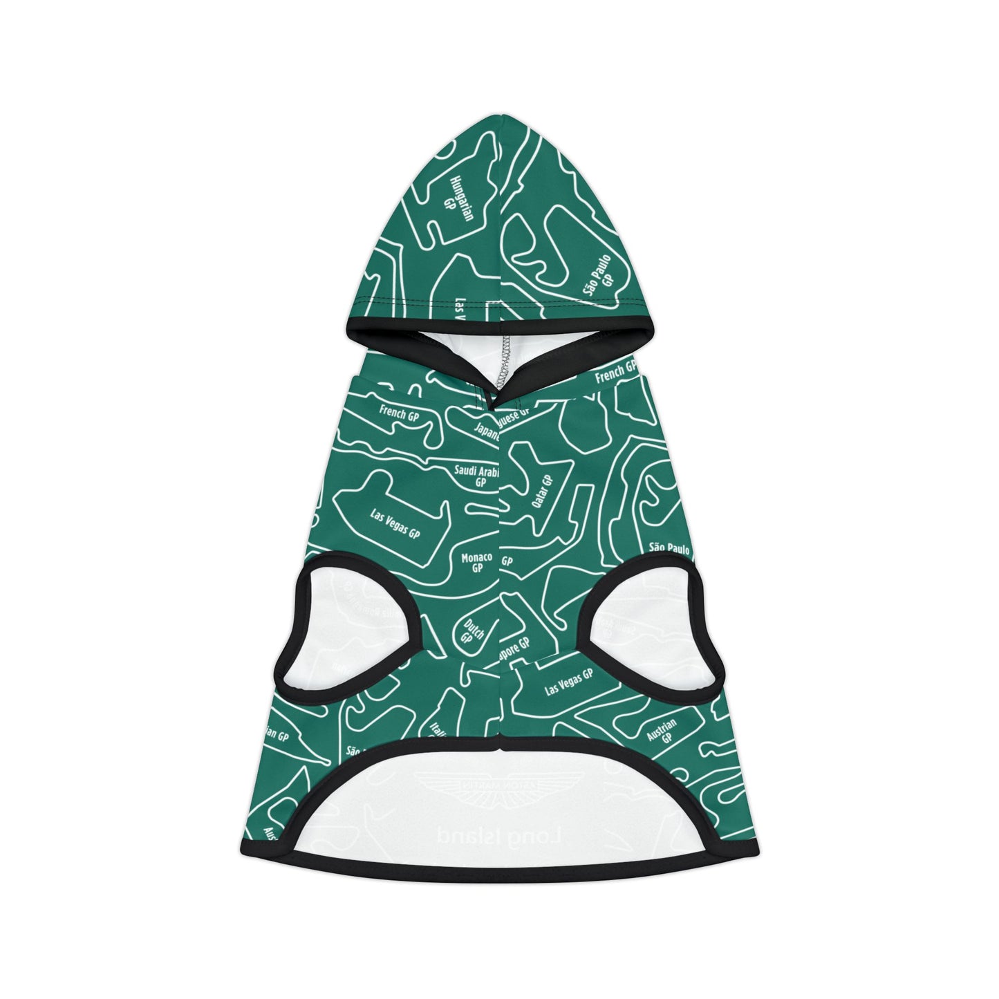 Aston Martin Long Island Sports Cars Race Track F1 Pet Hoodie