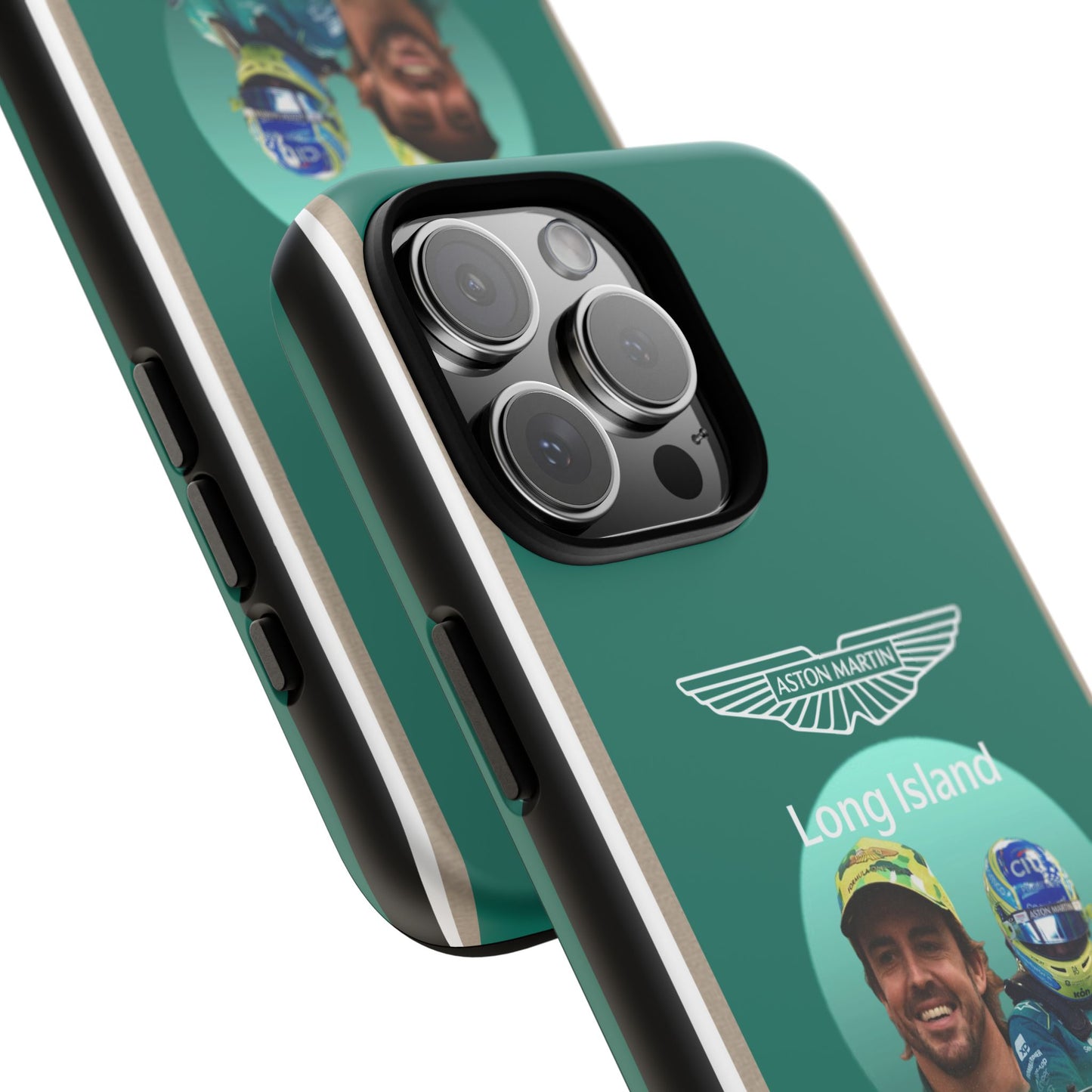 Aston Martin Long Island F1 inspired Fernando Alonso Impact-Resistant Phone Case - Sleek & Stylish