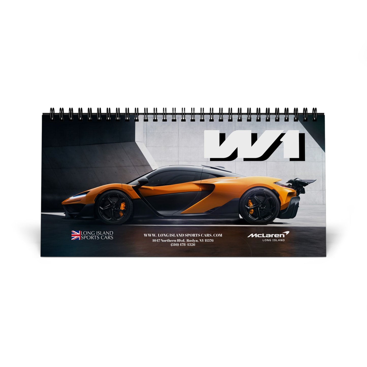 Automotive Desk Calendar 2025 - McLaren Long Island W1