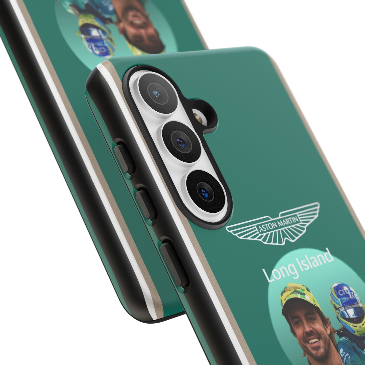 Aston Martin Long Island F1 inspired Fernando Alonso Impact-Resistant Phone Case - Sleek & Stylish
