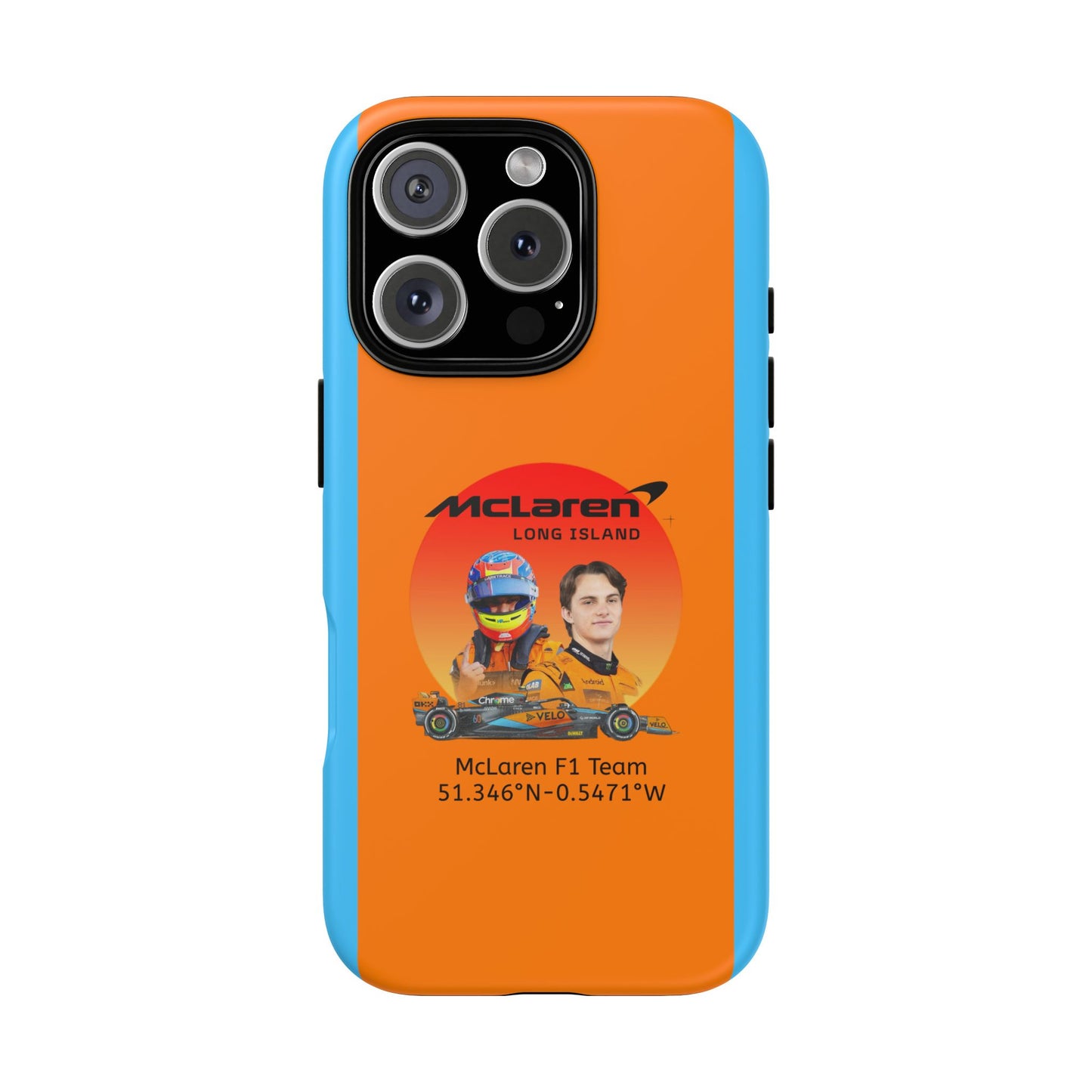 McLaren Long Island McLaren F1 inspired Oscar Piastri Impact-Resistant Phone Case - Sleek & Stylish