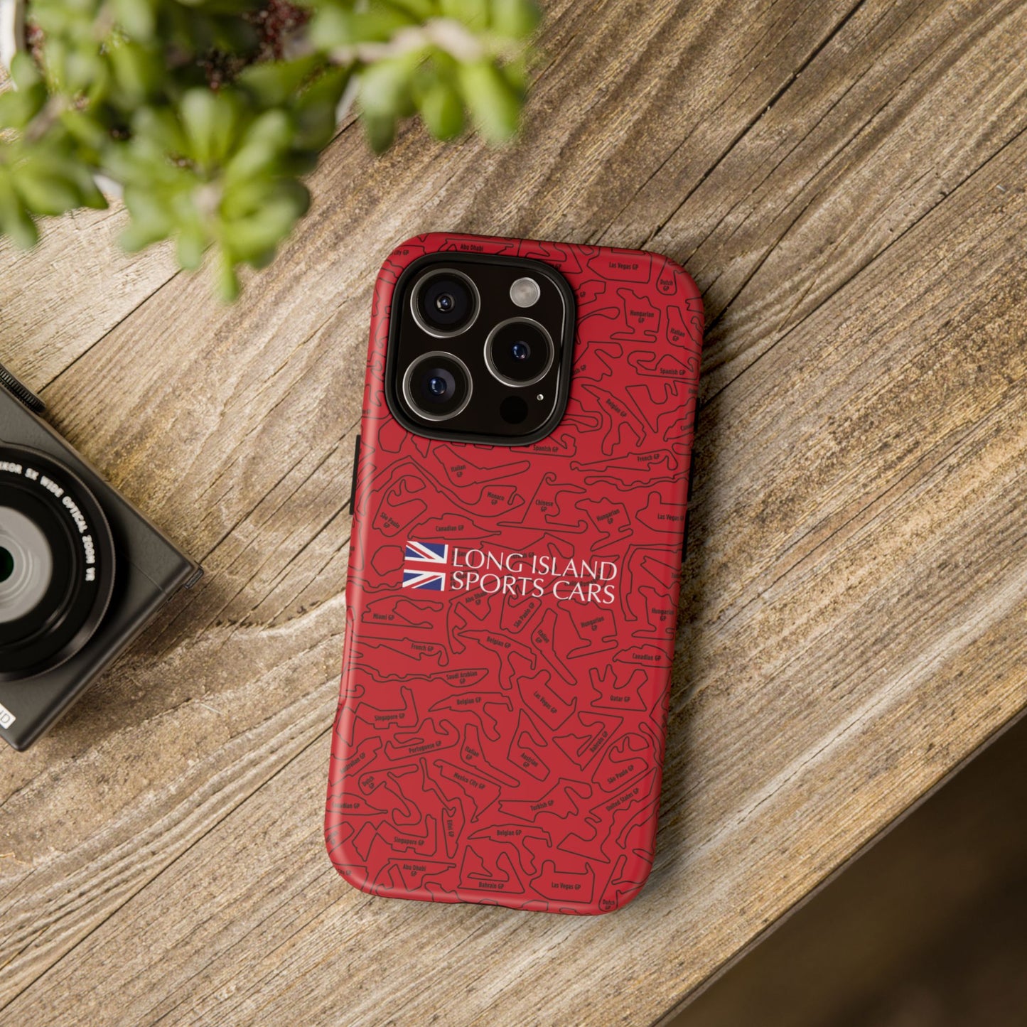 Long Island Sports Cars F1 race Track Inspired Impact-Resistant Phone Case